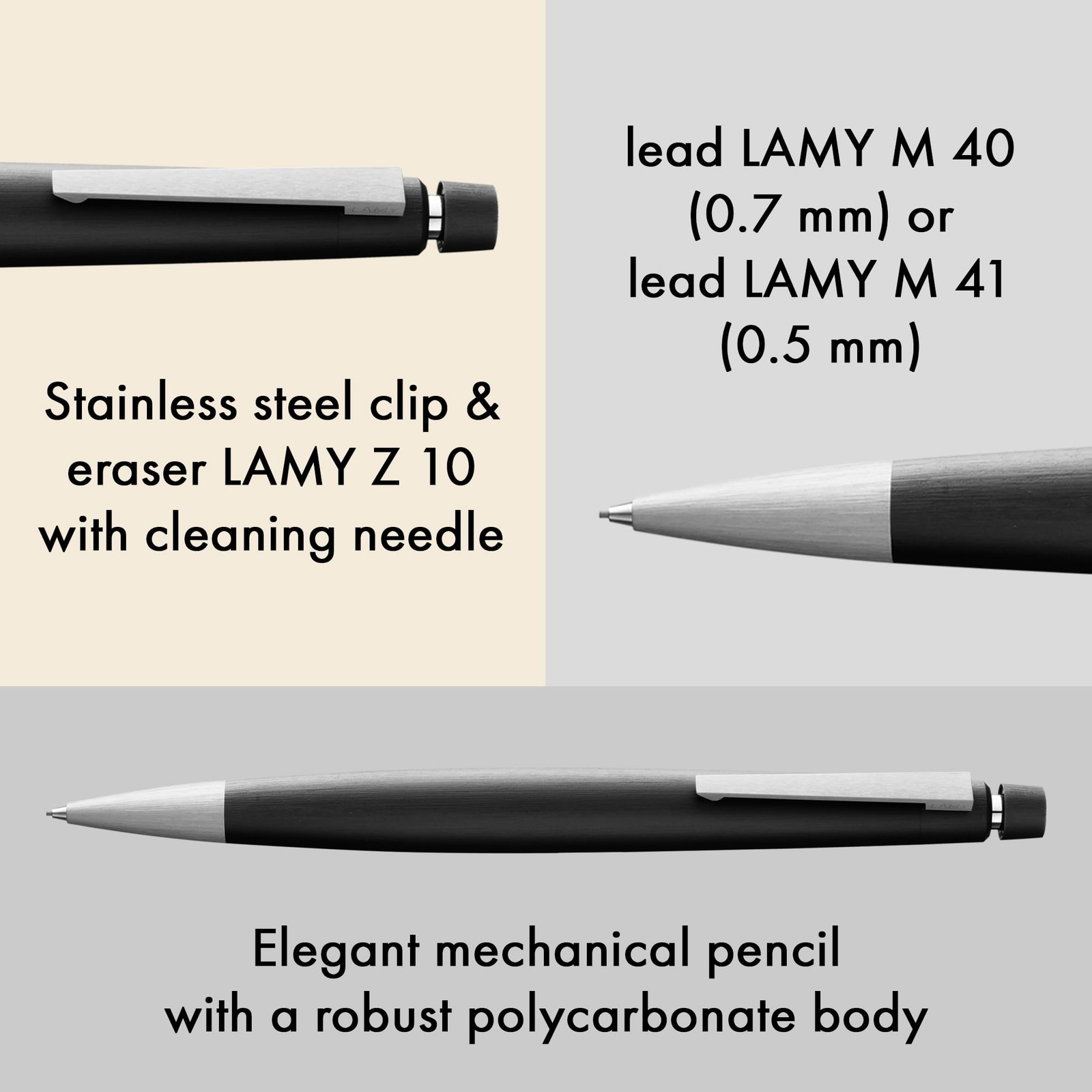 Lamy 2000 black – elegant mechanical pencil in a Office Product