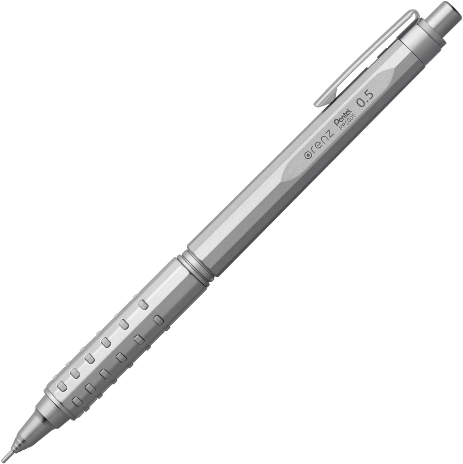 New Pentel XPP2005-Z Mechanical Pencil Orenz AT Dual Grip Type 0.5mm Silver