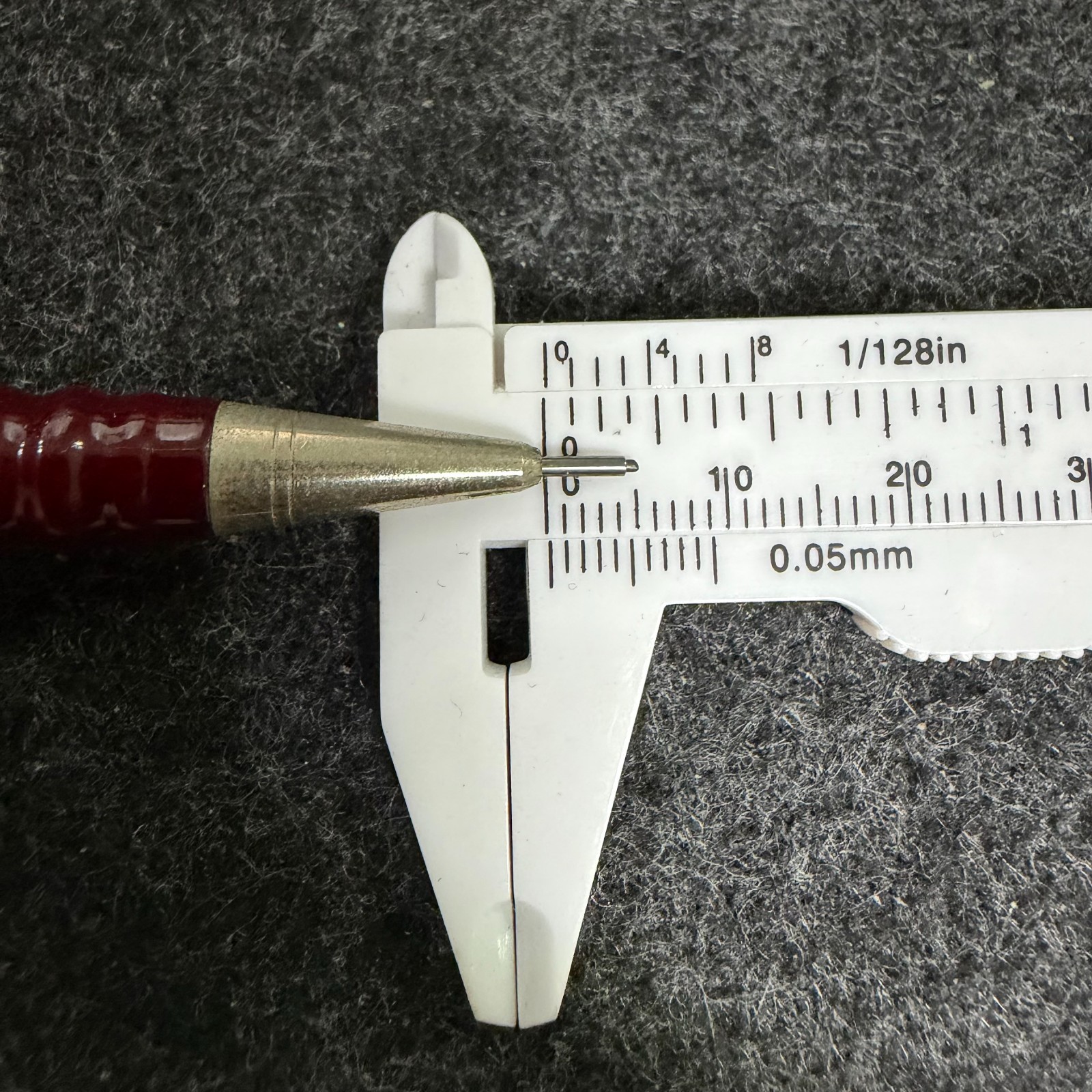 Rare 1980s rOtring T 0.7mm Burgundy Gen 1 Half-Sliding Sleeve Pencil Used