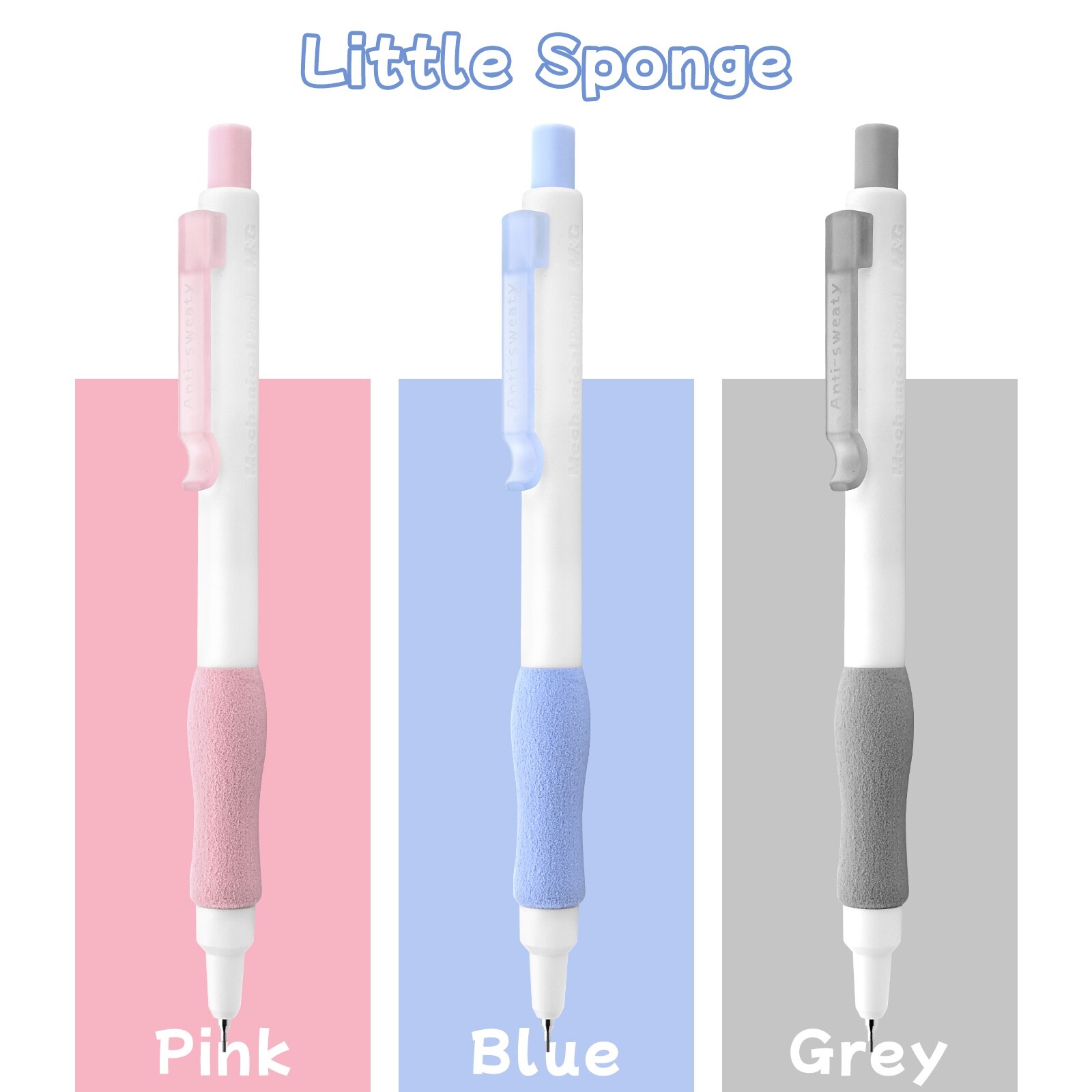 0.7 mm M&G Little Sponge Mechanical Pencil, 3-Count