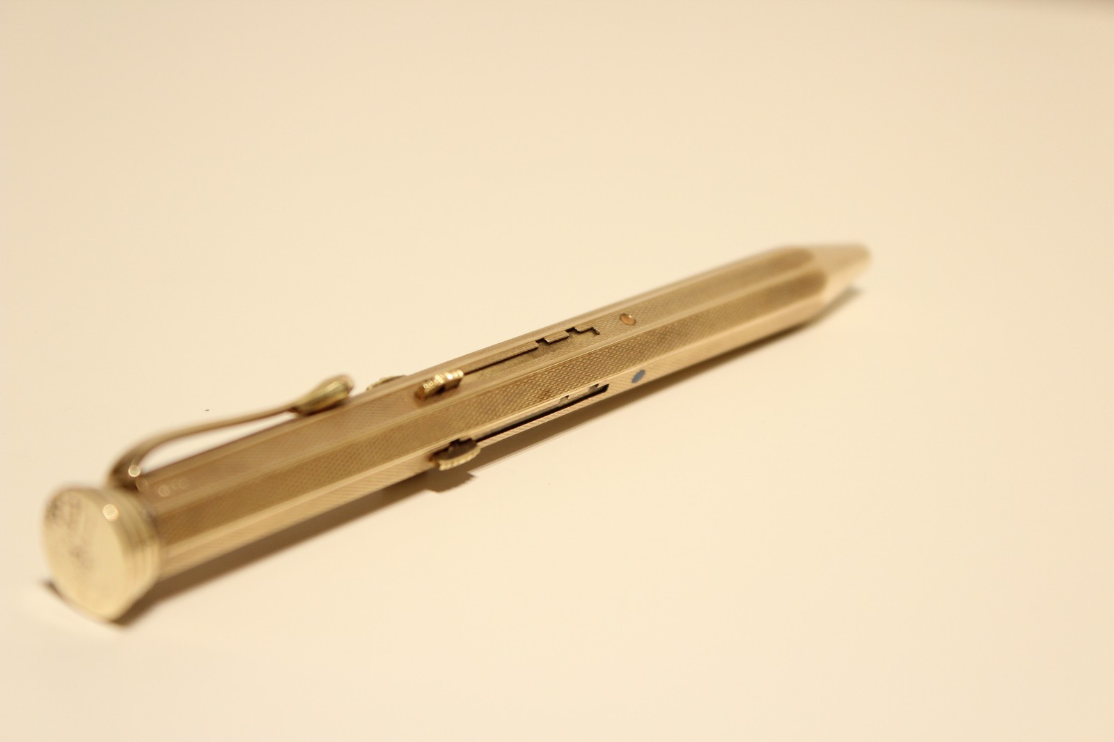 WW2 ERA RARE BEAUTIFUL GERMANY GOLD PLATED MECHANICAL PENCIL “ADMIRAL” JUNIOR 4