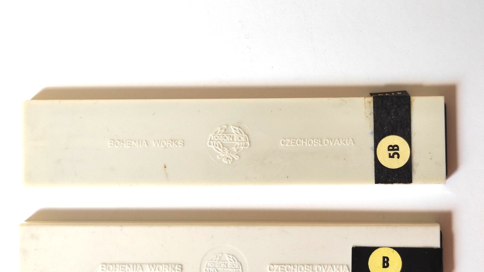 BOHEMIA WORKS Pencil Leads 4190 Set of 6 in 6 Plastic Boxes,Czechoslovakia 1970s