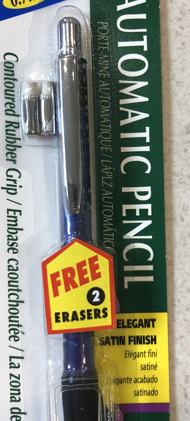 Staedtler Elite Automatic Pencil 0.7 mm, Blue Barrel with free 2 Erasers