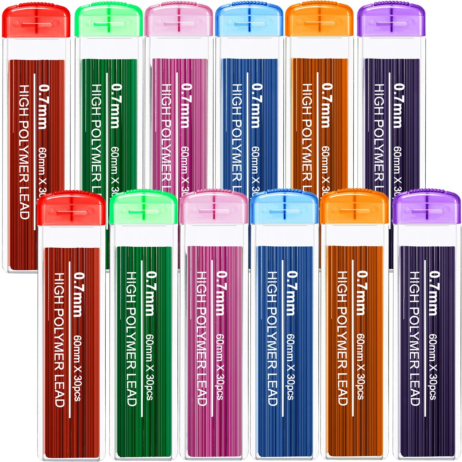 JOVITEC Color Pencil Lead Refills 0.7 mm Mechanical Lead Pencil Refills for H…