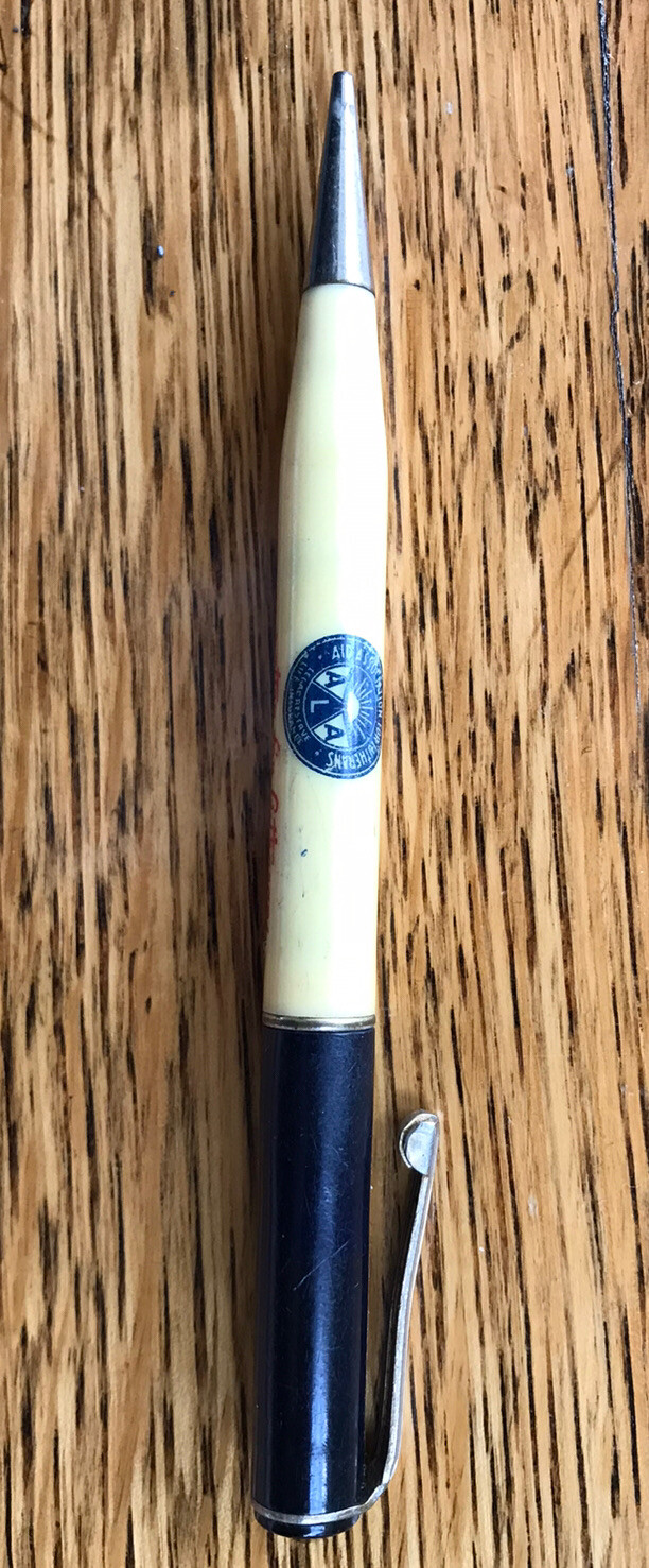 Vtg 1950s Mechanical Pencil Aid Association For Lutherans Insurance AAL
