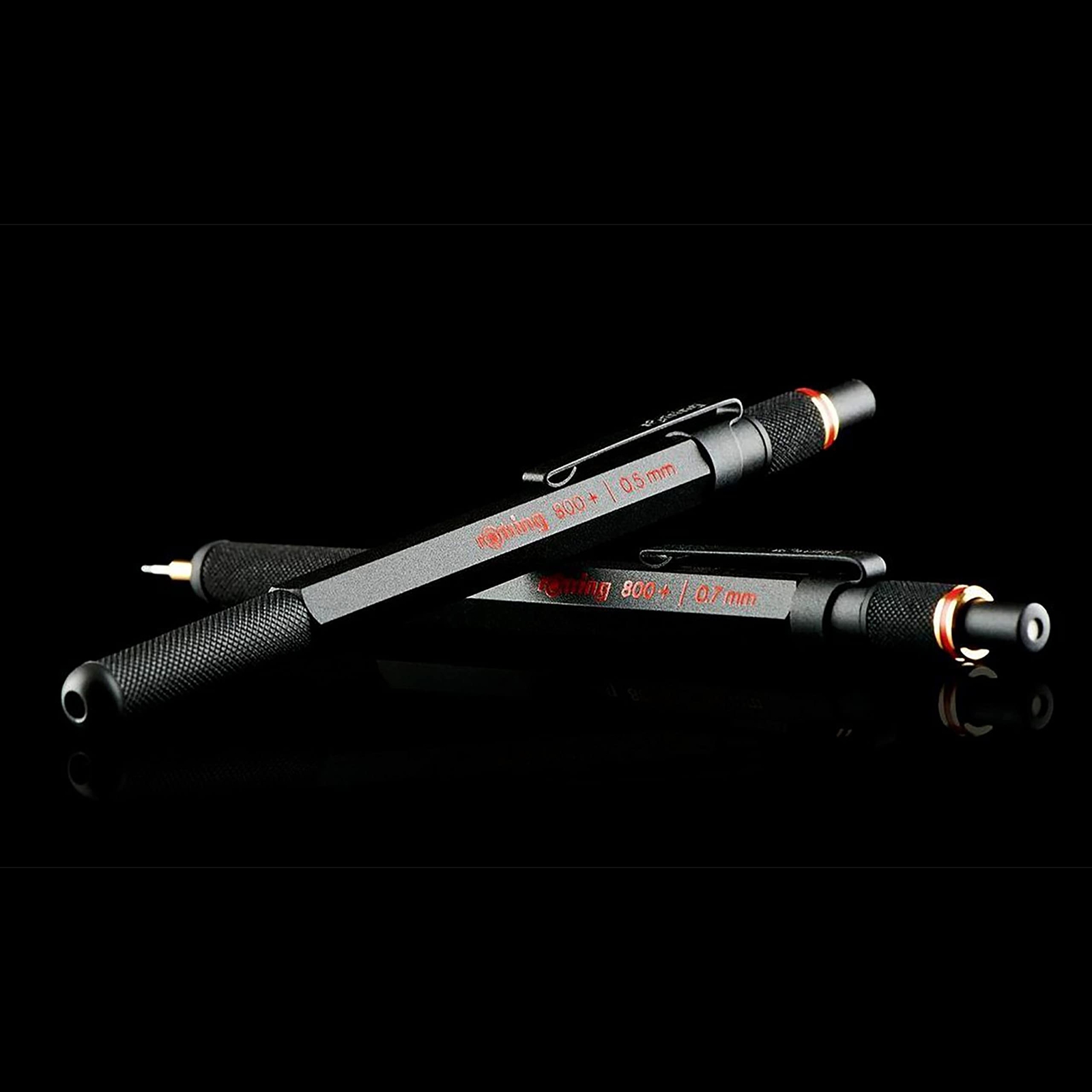 rOtring 800 Metal Mechanical Pencil with Stylus 0.5mm Lead Black Finish