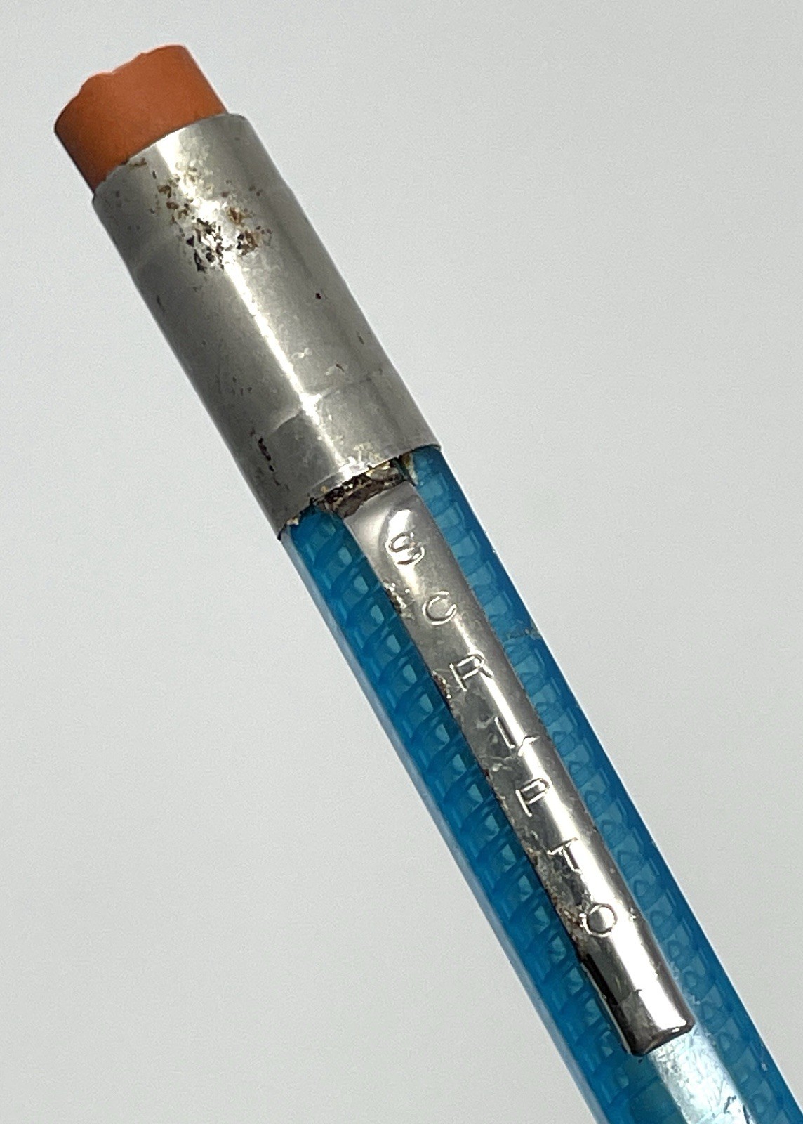 Vintage Scripto Classic Blue Translucent Mechanical Pencil Continuous Twist