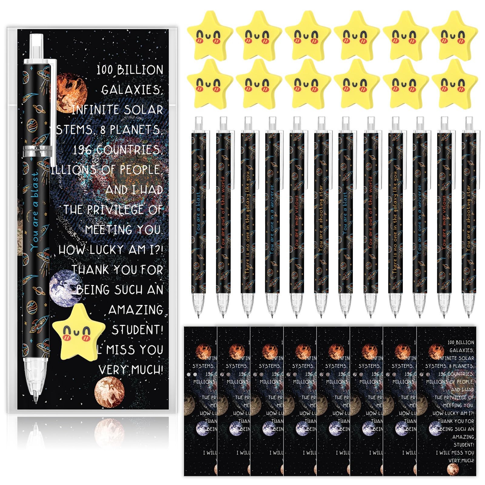 30 Sets End of Year Gift from Teacher Inspirational Space Astronaut Pencils A…