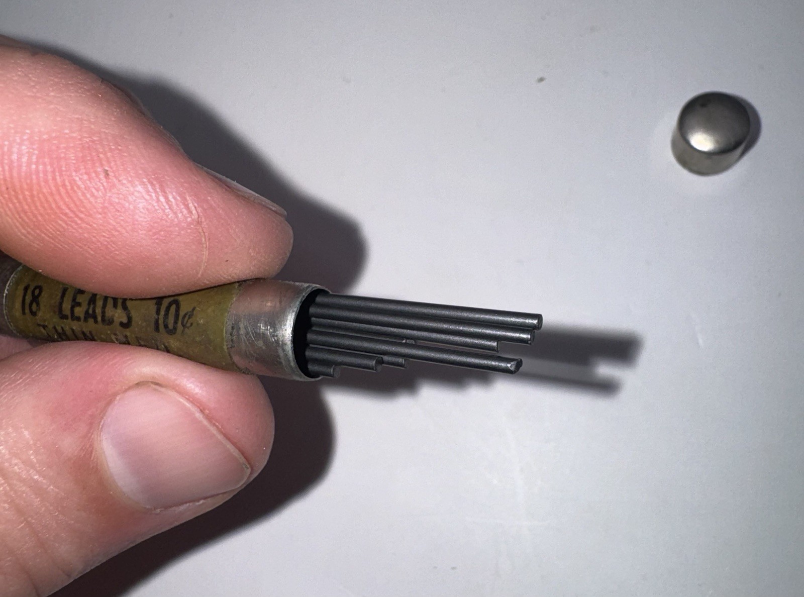 Vintage Autopoint Cartridge Lead Holder Pencil No. 38N Black w/ Leads USA NOB