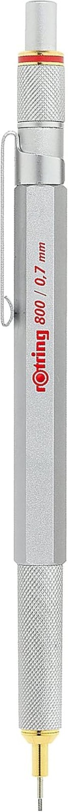 Silver Metal 0.7mm Mechanical Pencil – Twist & Click