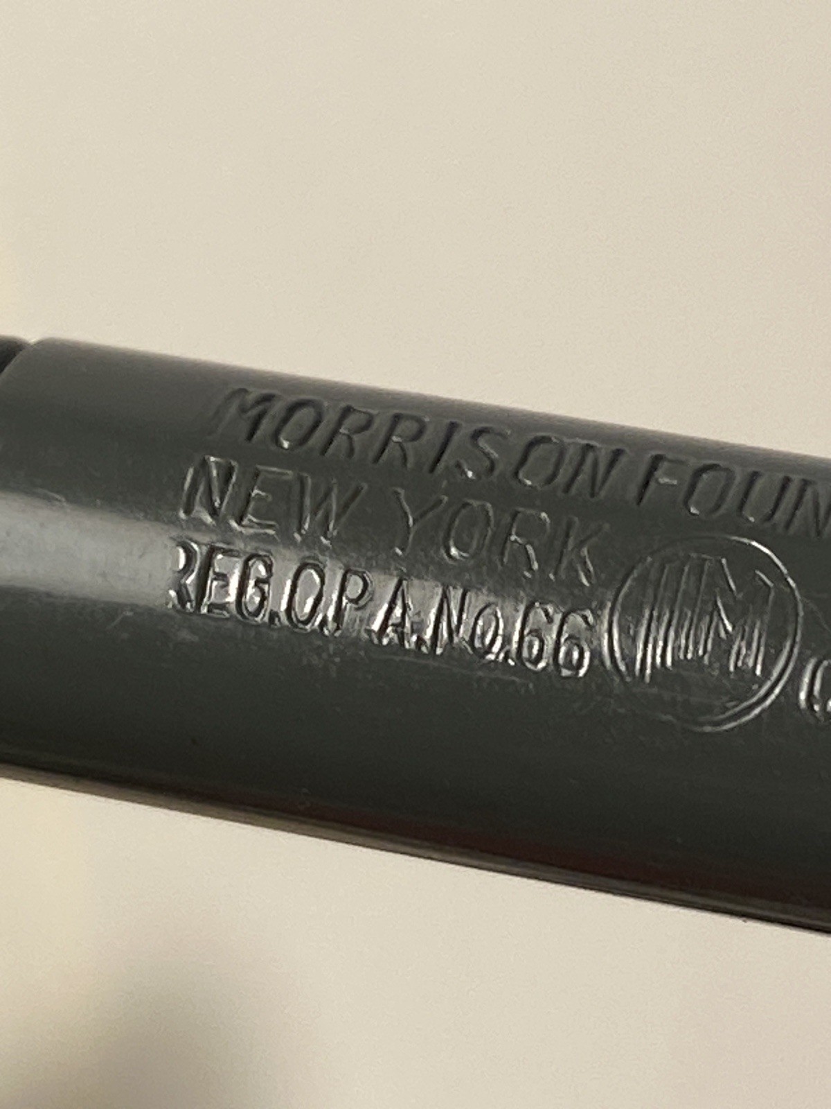 Vintage Morrison Fountain Pen Co. Mechanical Pencil No. 66 Gray & Black