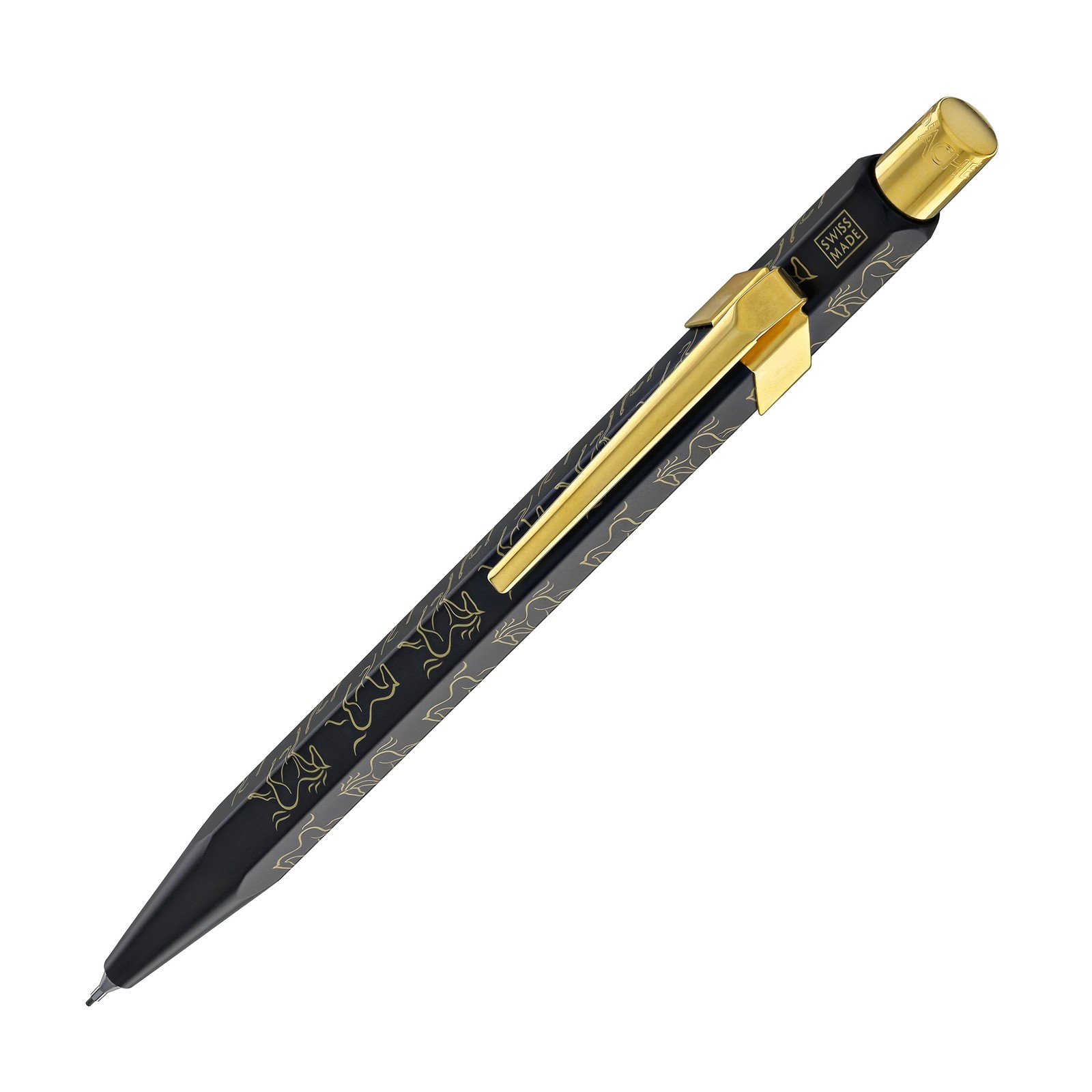 Caran d’Ache 849 Metal Mechanical Pencil in Horse Black – 0.5mm – NEW in Box