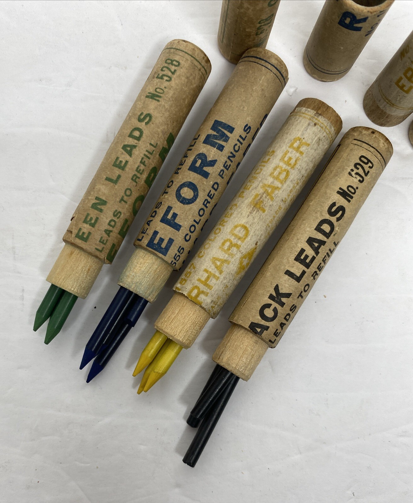 LOT of 4 Vintage Eberhard Faber NOS Reform Leads 525, 527, 528, 529