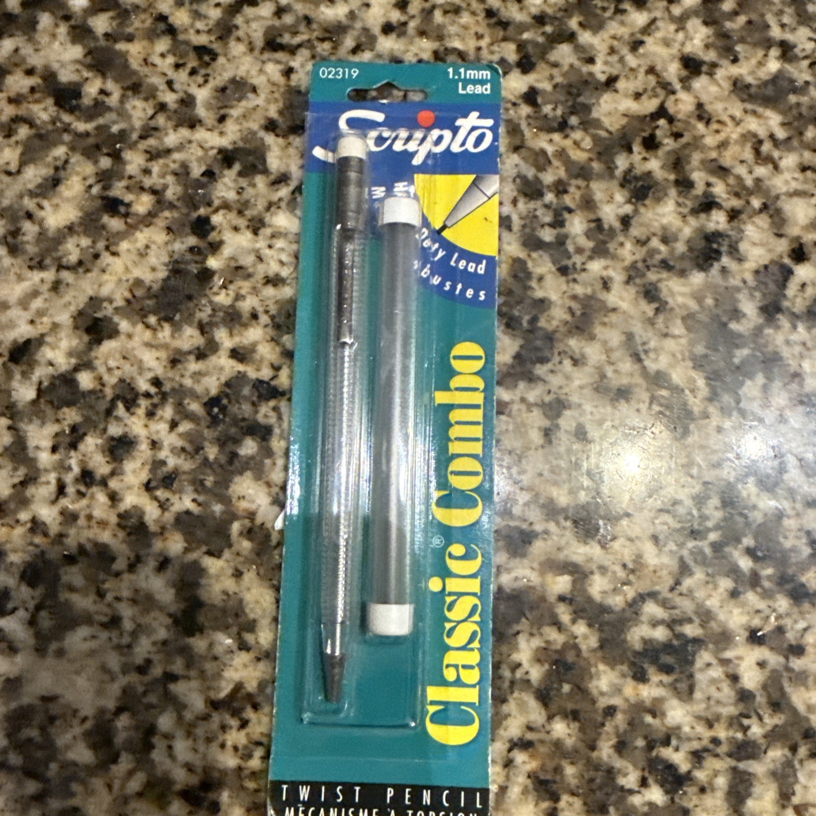 VTG Scripto Classic Combo Twist Mechanical Pencil w/ Refill 02319 Grey NOS 1997