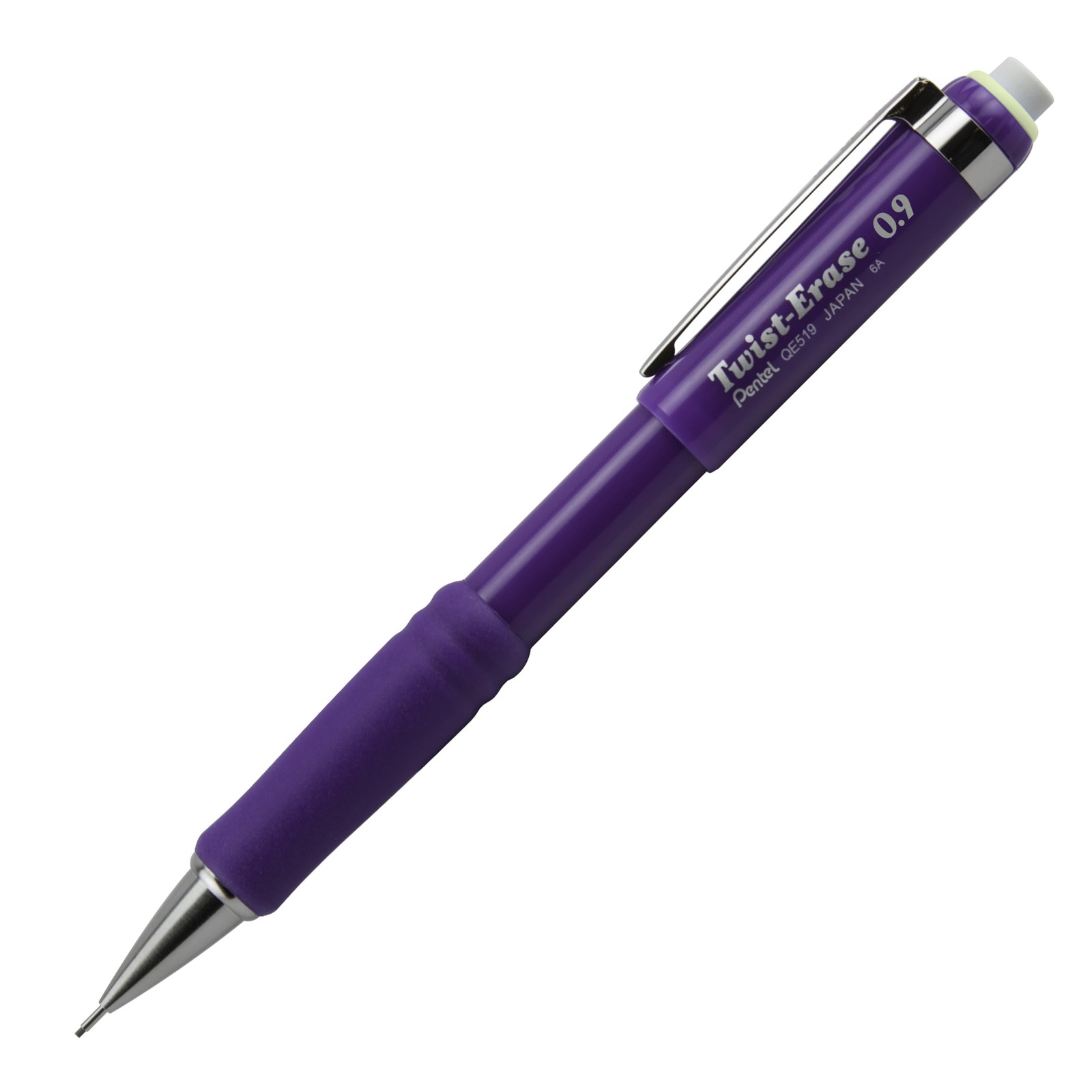 Pentel Twist-Erase III Mechanical Pencil, (0.9mm), Bold 4 Count (Pack of 1)