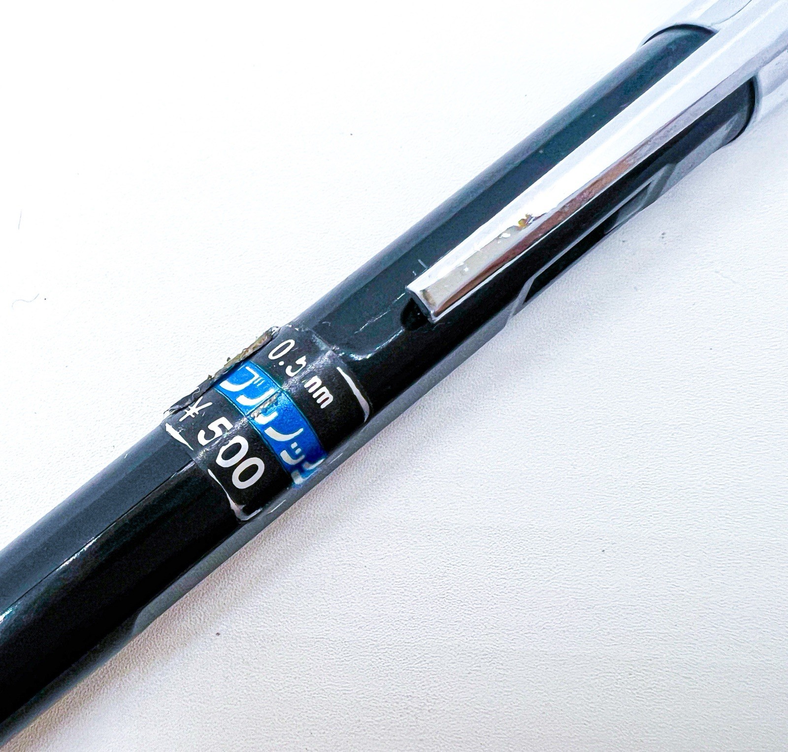 Platinum Double Push Knock Mechanical Pencil Retractable Side Click Black