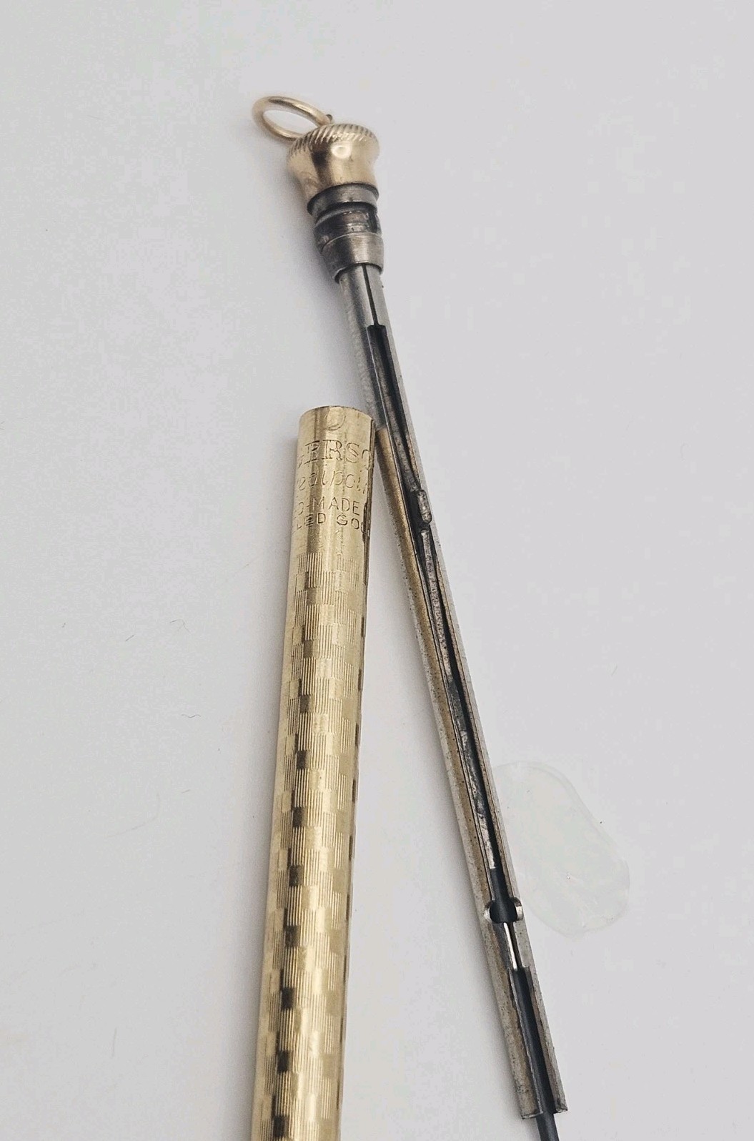 Ingersoll USA Redi-point 14k Gold Filled Textured Checkerboard Mechanical Pencil