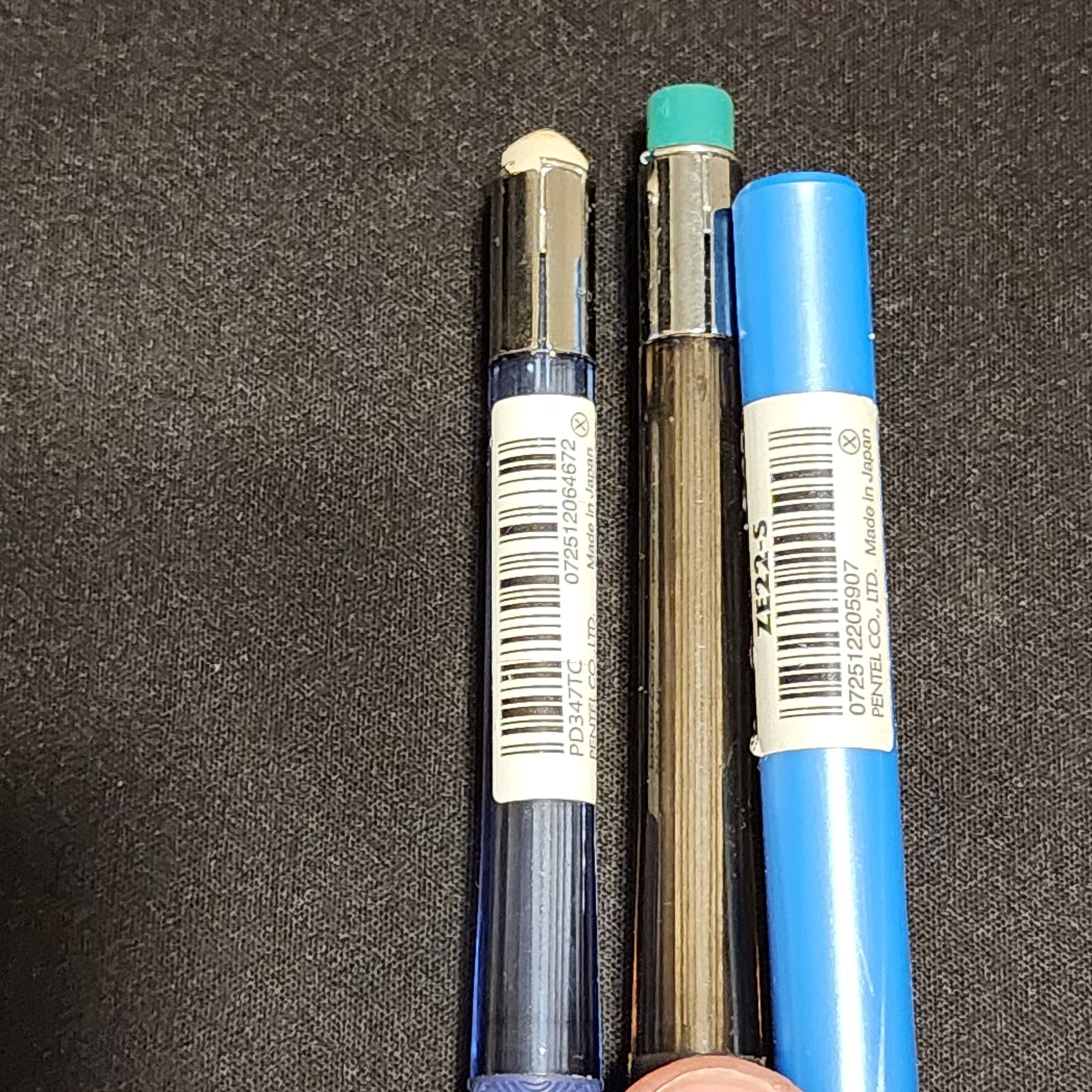 Pentel Lot PD345, PD347-TC Quicker Clicker Mechanical Pencil Grip & Clic Eraser
