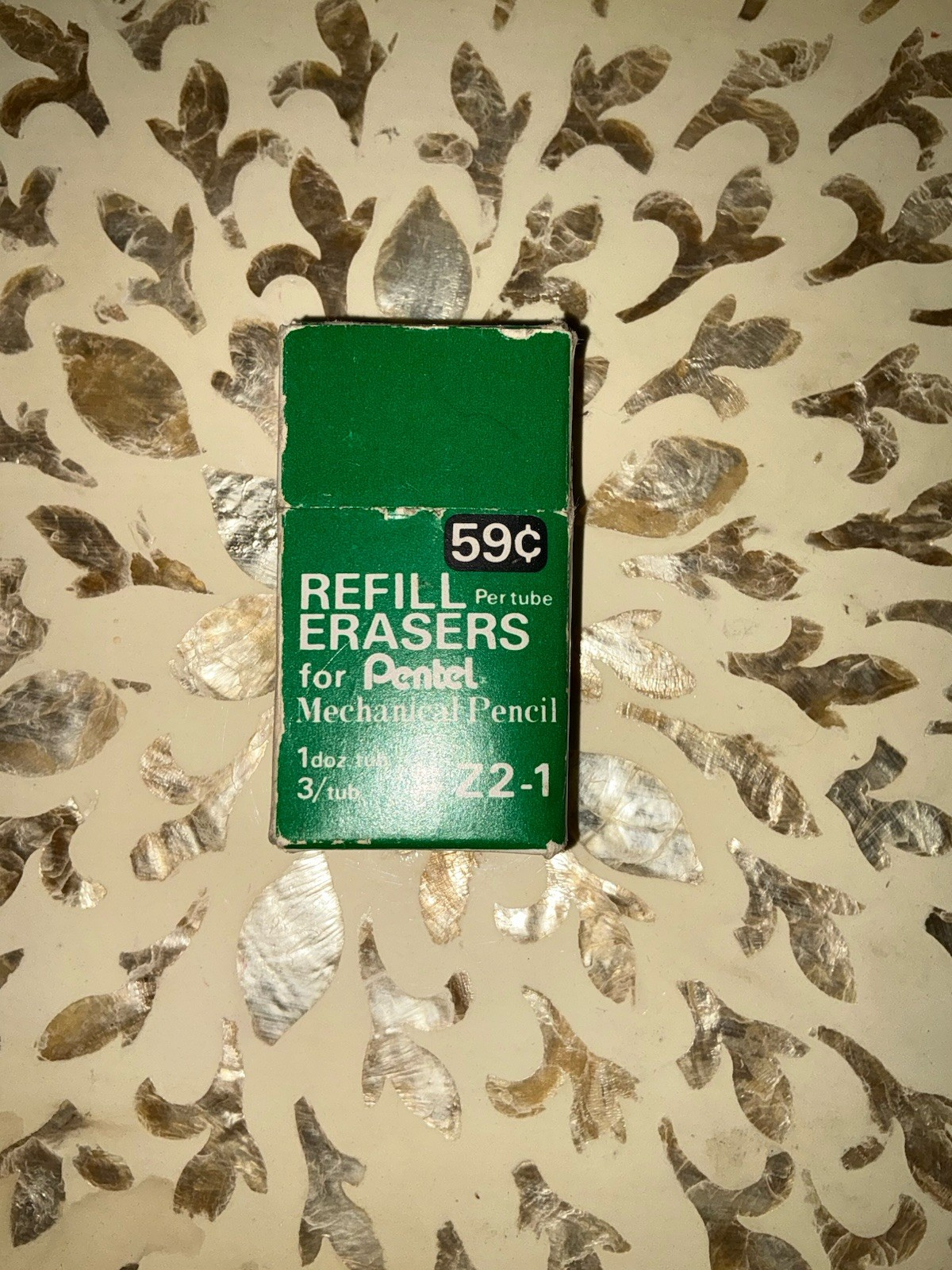 Vintage Pentel Mechanical Pencil Refill Erasers #Z2-1 Green – 1 box- New OS