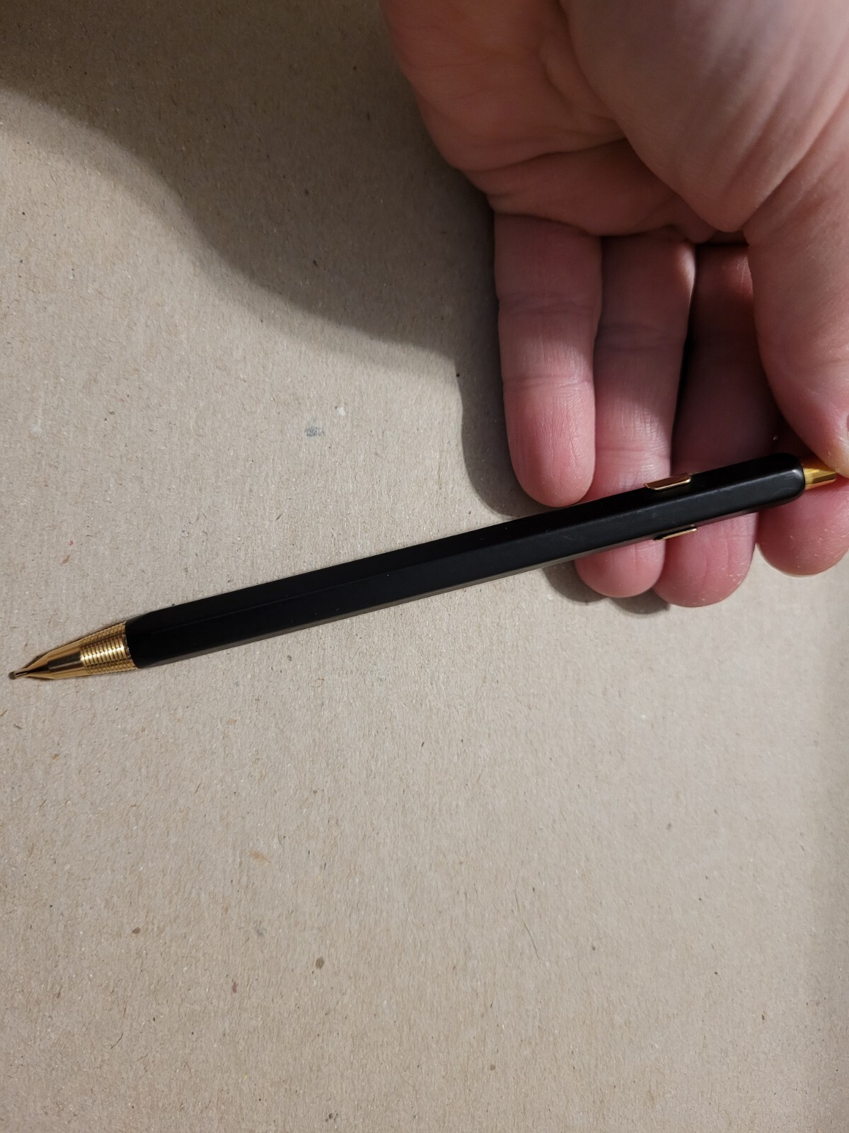 Caran d’Ache Fix Pencil 0.5mm Extremely Rare Discontinued Black & Gold EUC