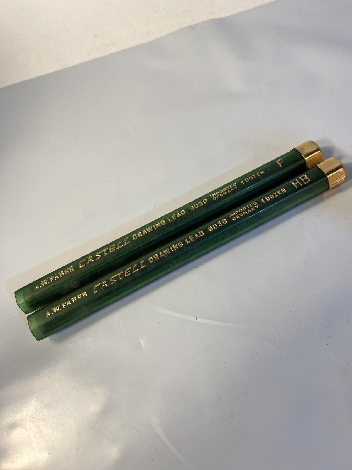A.W. Faber Castell Drawing #9030 Refill Lead Germany HB & F 22 Pcs Total