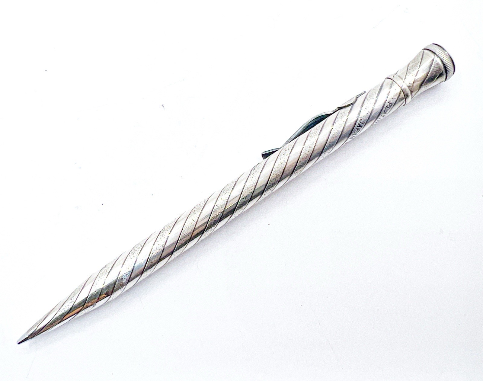 Platinum Twist Click Reproduce Hayakawa Mechanical Pencil Silver 0.5 MM With Box