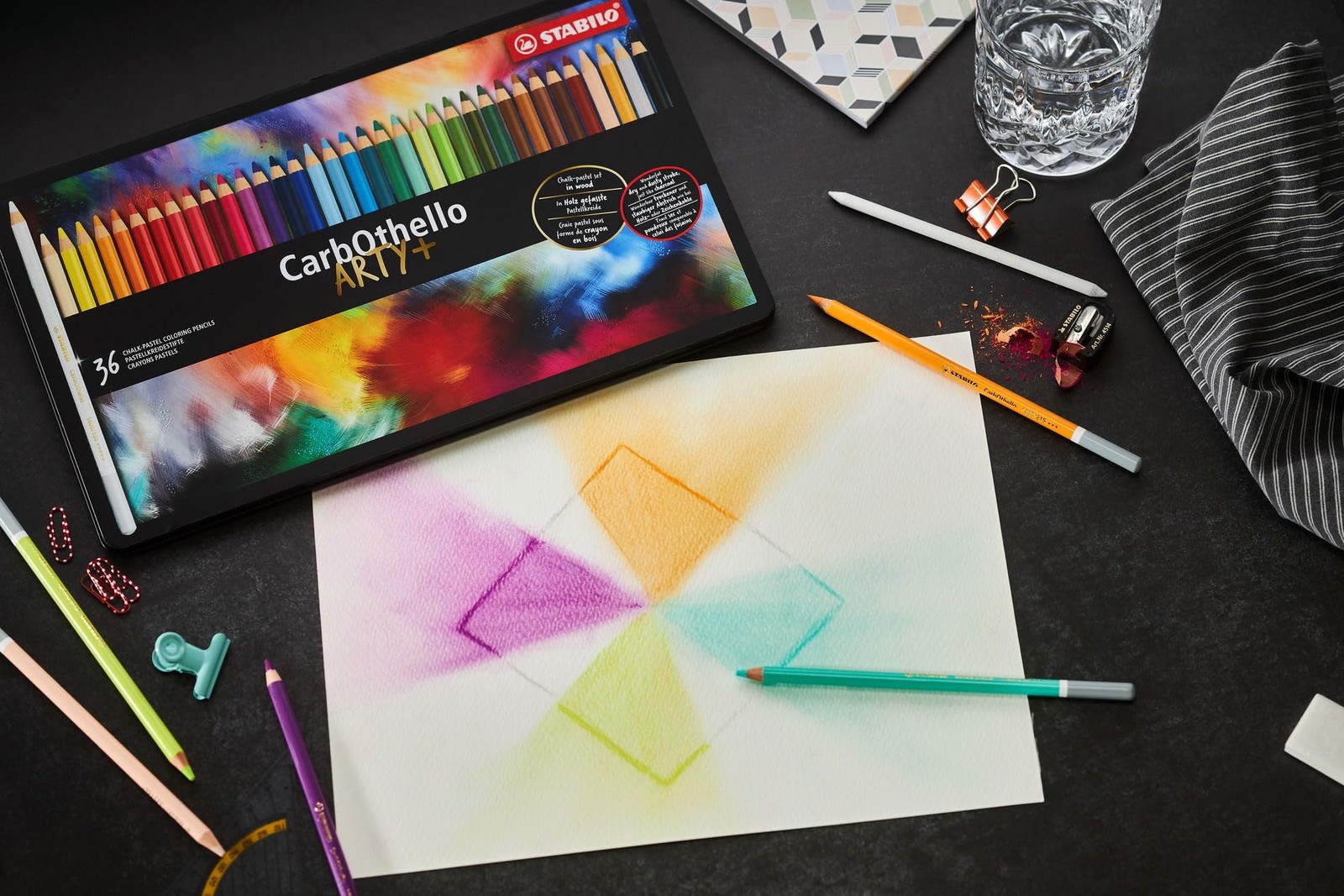 STABILO Chalk-Pastel Artist Colored 1 Count (Pack of 1), Assorted Colors