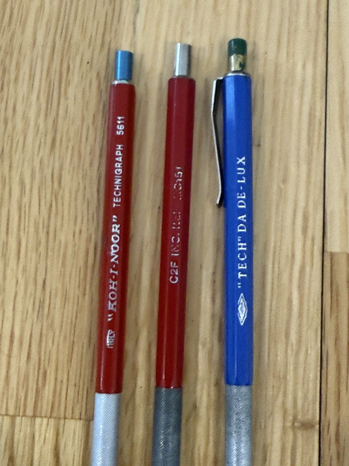Vintage Lead Holders Lot Of 3 Mixed Brands