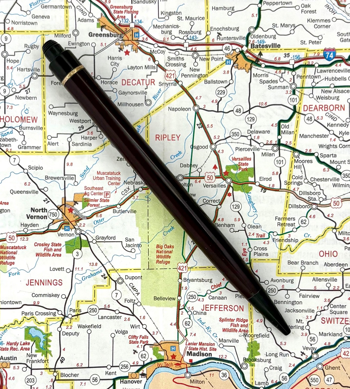 Vintage Eversharp Skyline Dark Burgundy Mechanical Pencil Standard Size