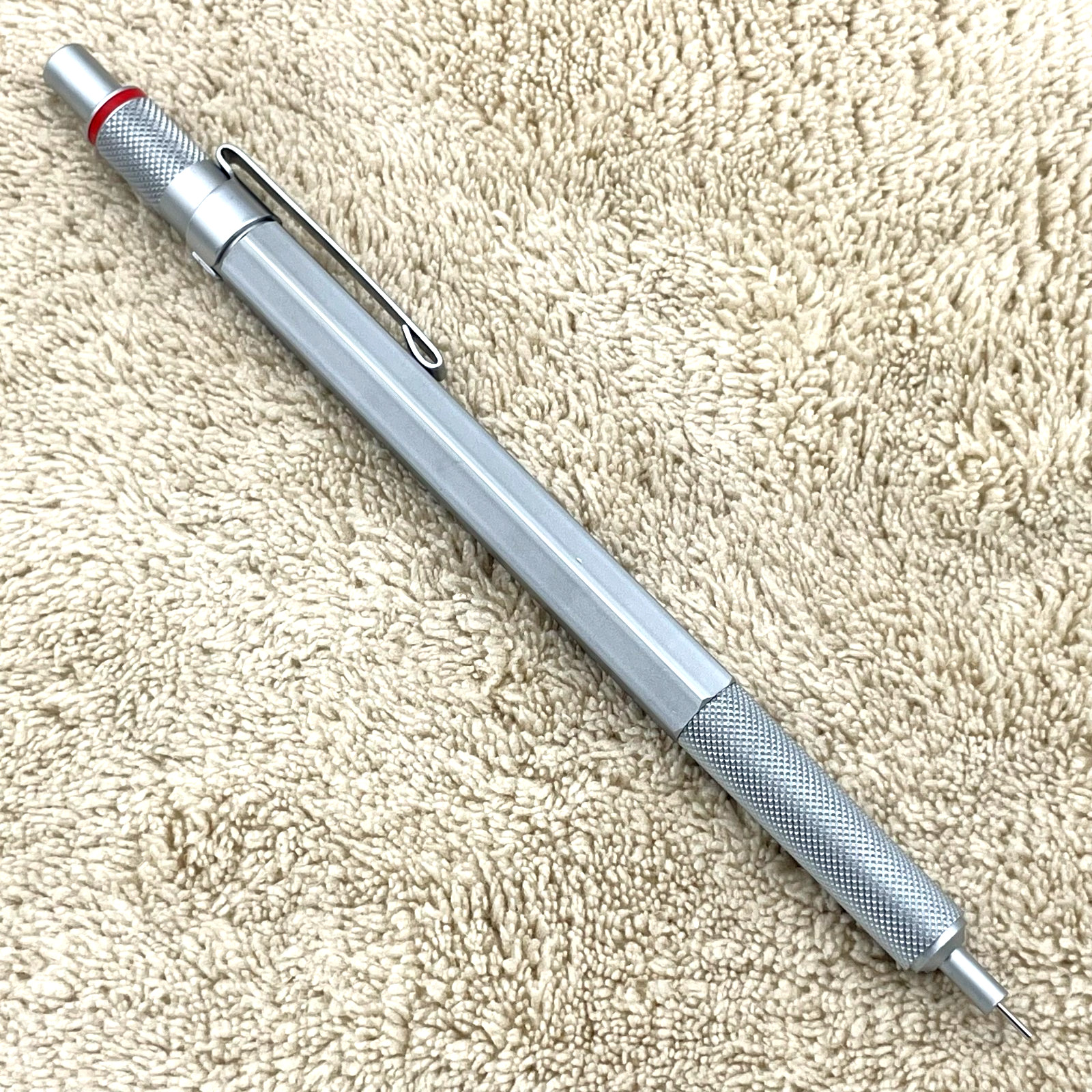 Vintage rOtring 600 Silver 0.35mm Mechanical Pencil No Logo Rare Japan