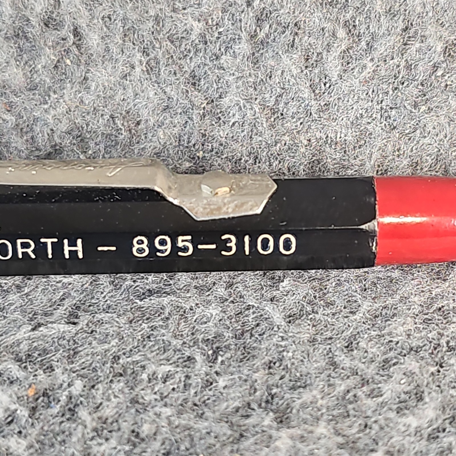 Vintage Autopoint Twinpoint Mechanical Pencil Alco Machinery Epworth Red Black
