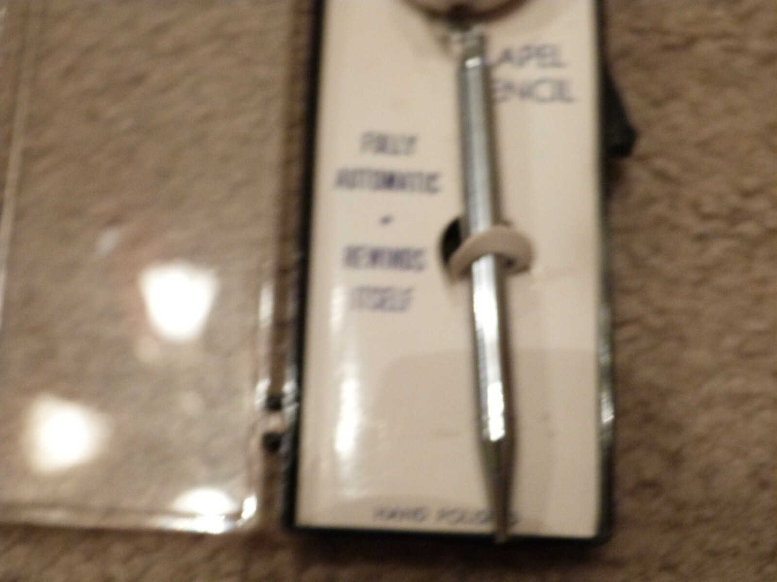 VINTAGE Retractable Mechanical Lapel Pencil Hand Polished Automatic California