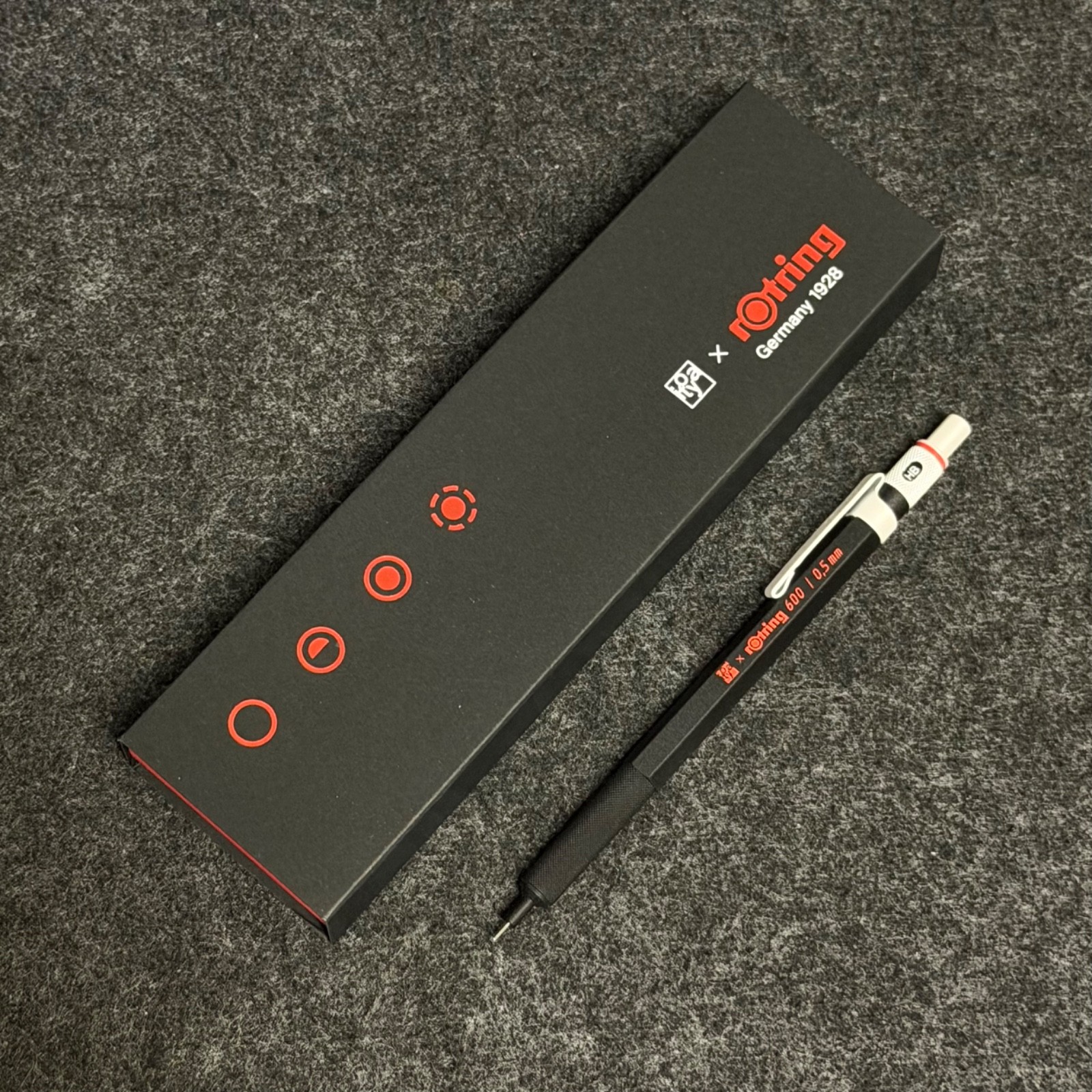 Itoya x rOtring 600 Mechanical Pencil 0.5mm Black Limited Edition 2023 Japan New