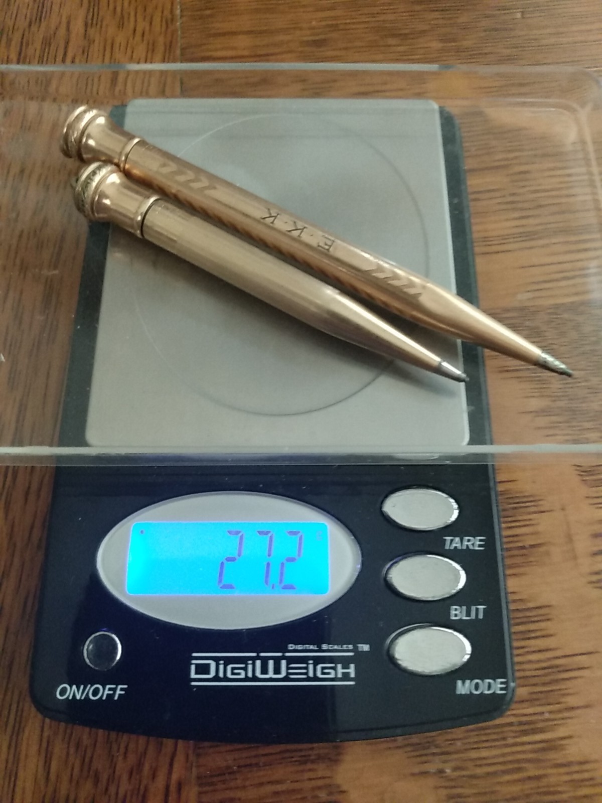 Antique Lot Of 2 Wahl Eversharp Gold Filled Mechanical Pencils