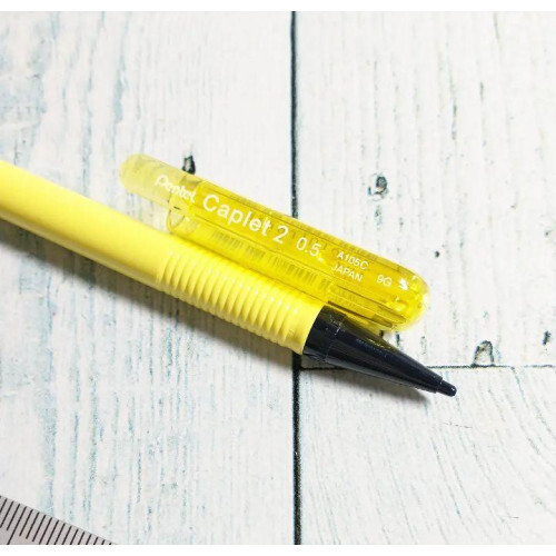 Pentel Capulet 2 Knock-type Mechanical Pencil 0.5mm YEL with Cap LTD From JAPAN