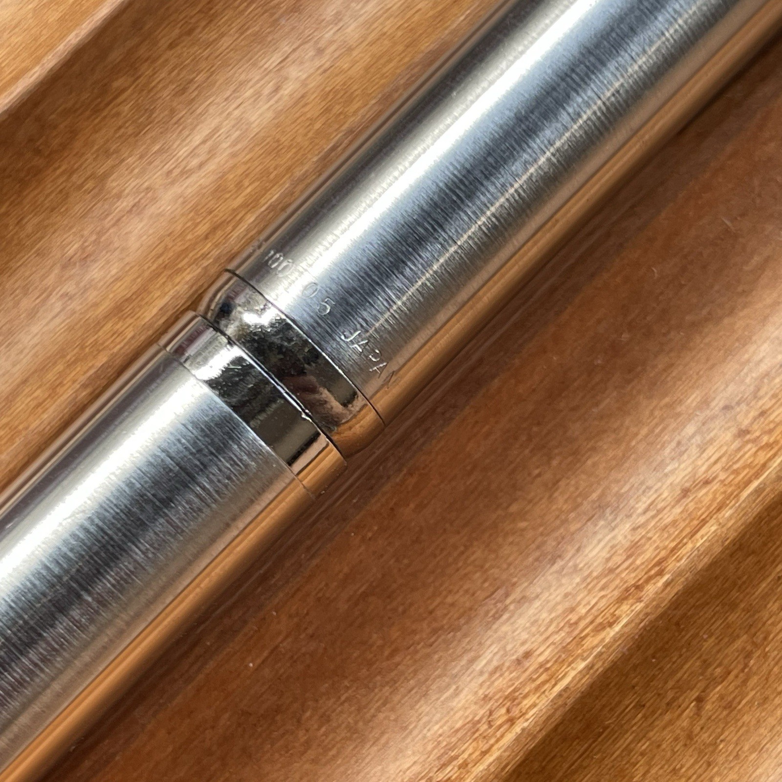Kokuyo Mechanical Pencil PS-100 Body Knock Stainless Steel 0.5 mm Made in Japan