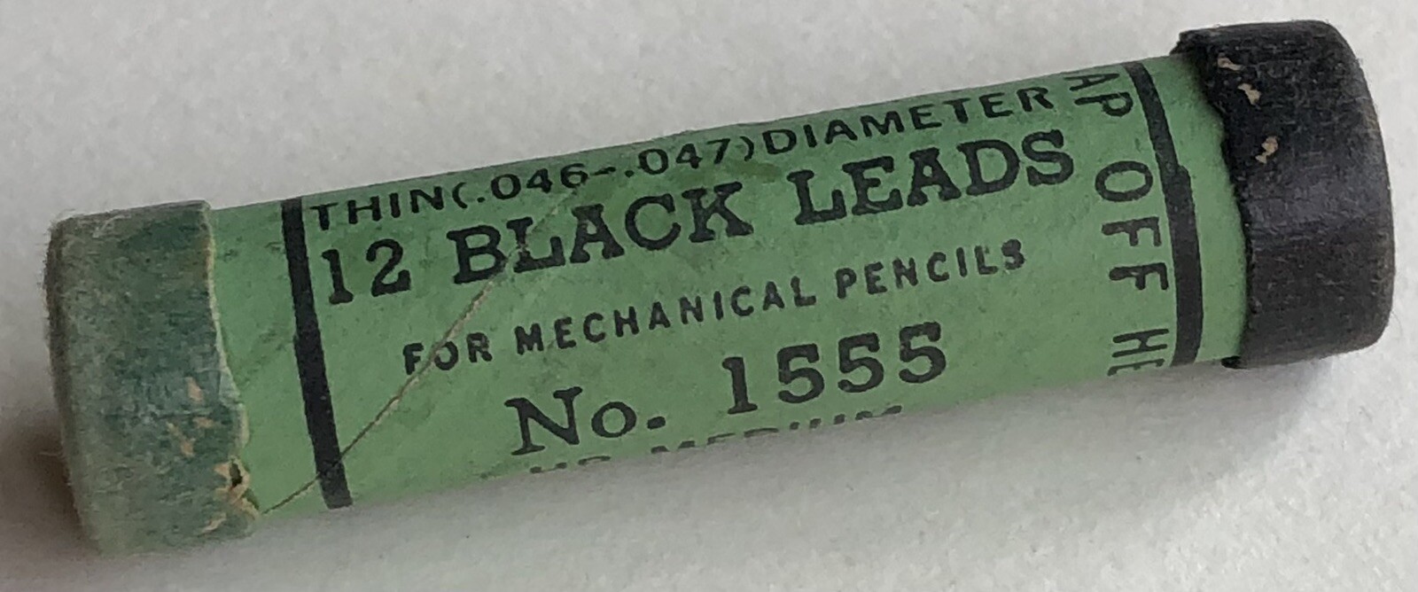 Vintage A. W. FABER Columbus Mechanical Lead HB Medium Black 1.18mm NOS 12pk USA
