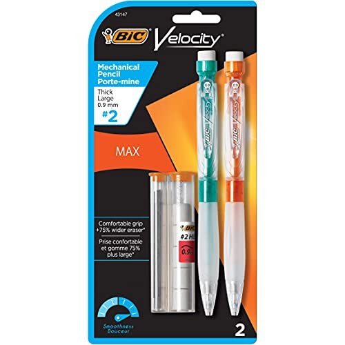 Velocity Max Mechanical Pencil, Thick Point (0.9mm), 2-Count