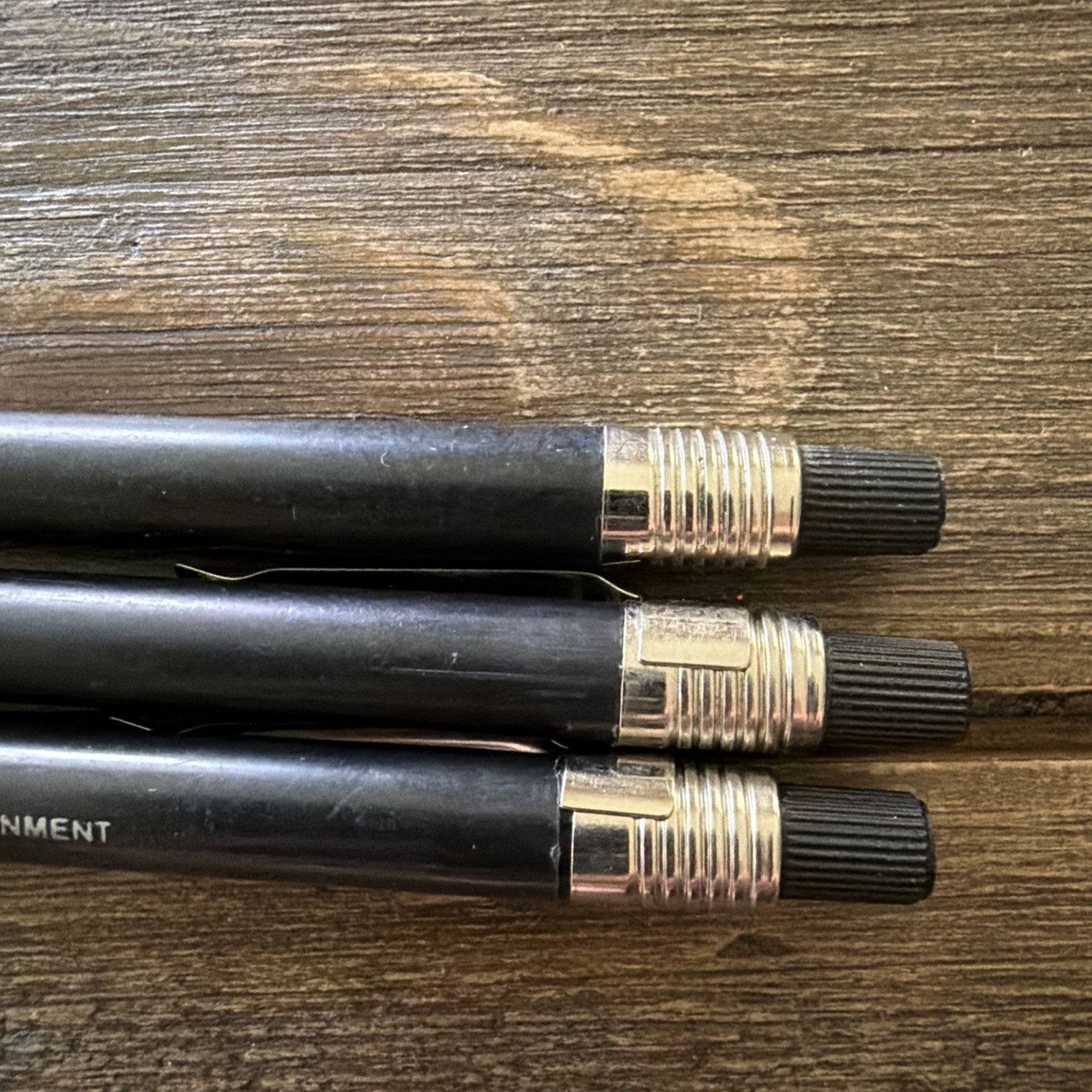 Vintage Skilcraft US Government Black Grease Pencil Set Of 3 Lot Twist