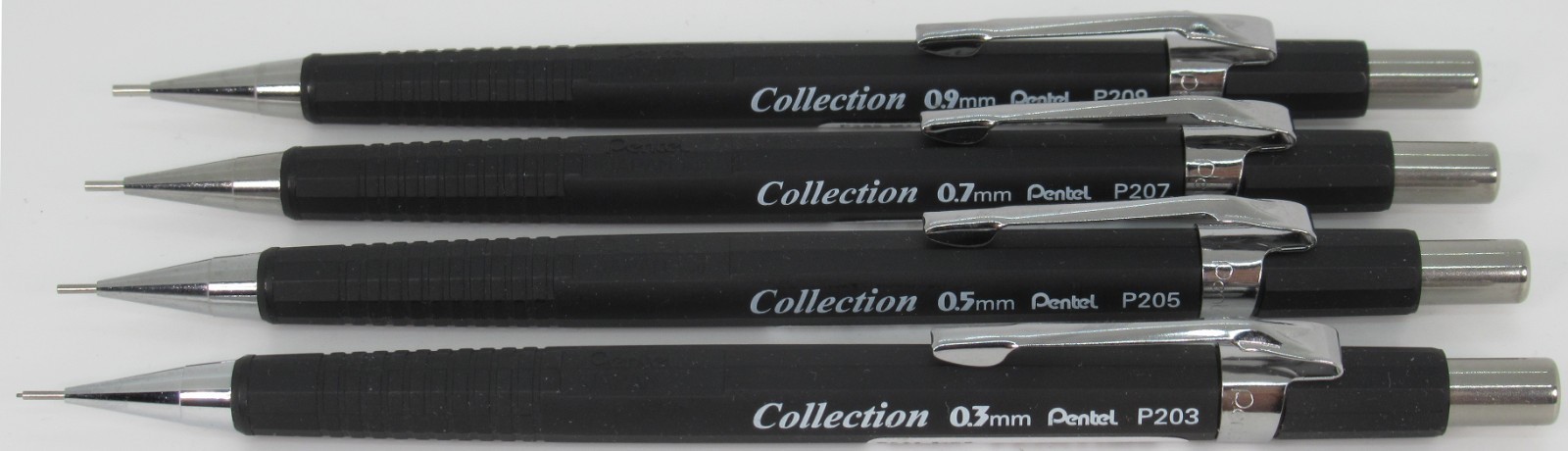 Pentel P200 Collection Colors – Matt Black, Set of 4 (Brazil)