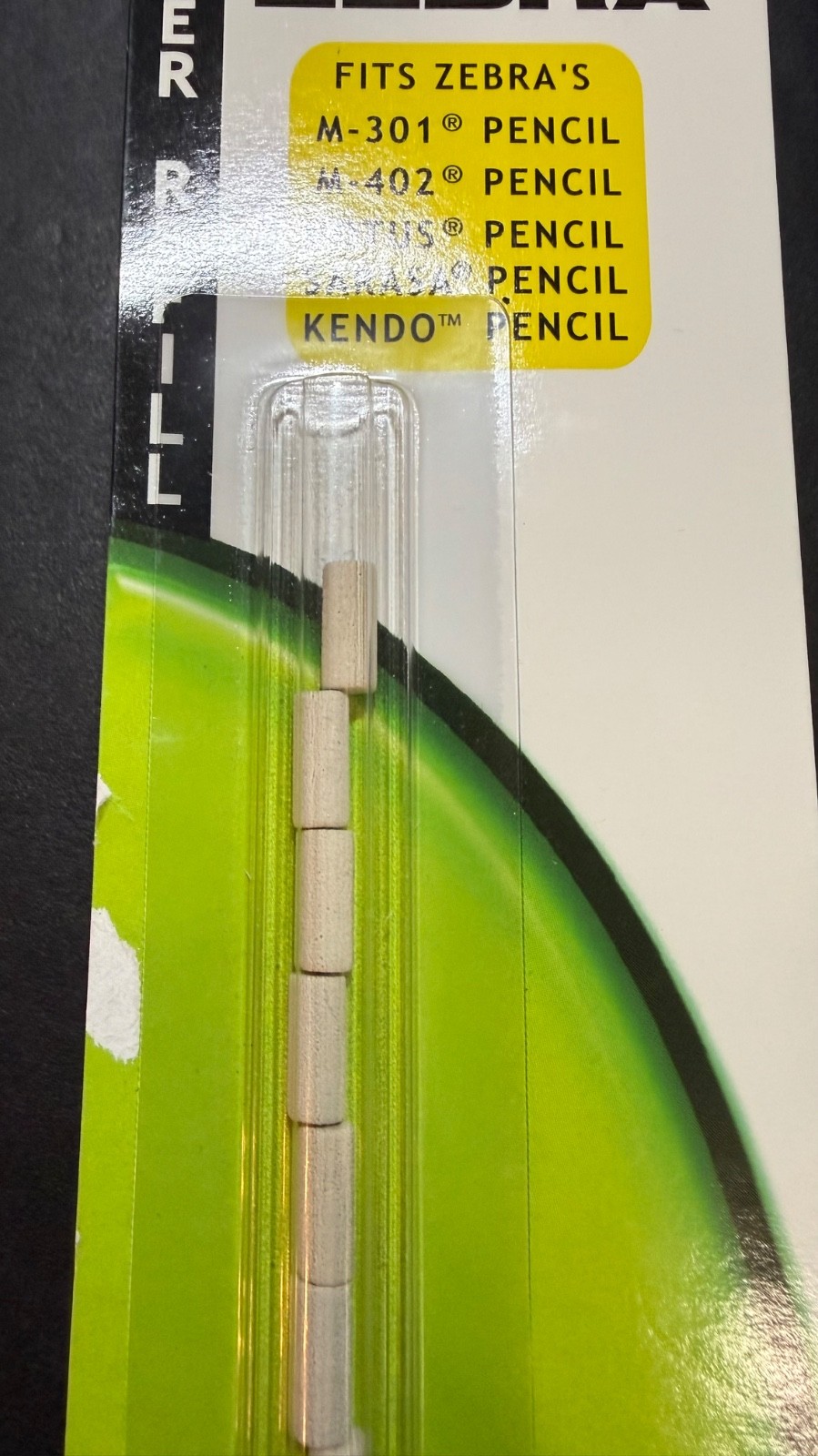 Zebra Pencil Eraser Refill 7-count (6 Packs) Mechanical M-301 M-402 Brand New