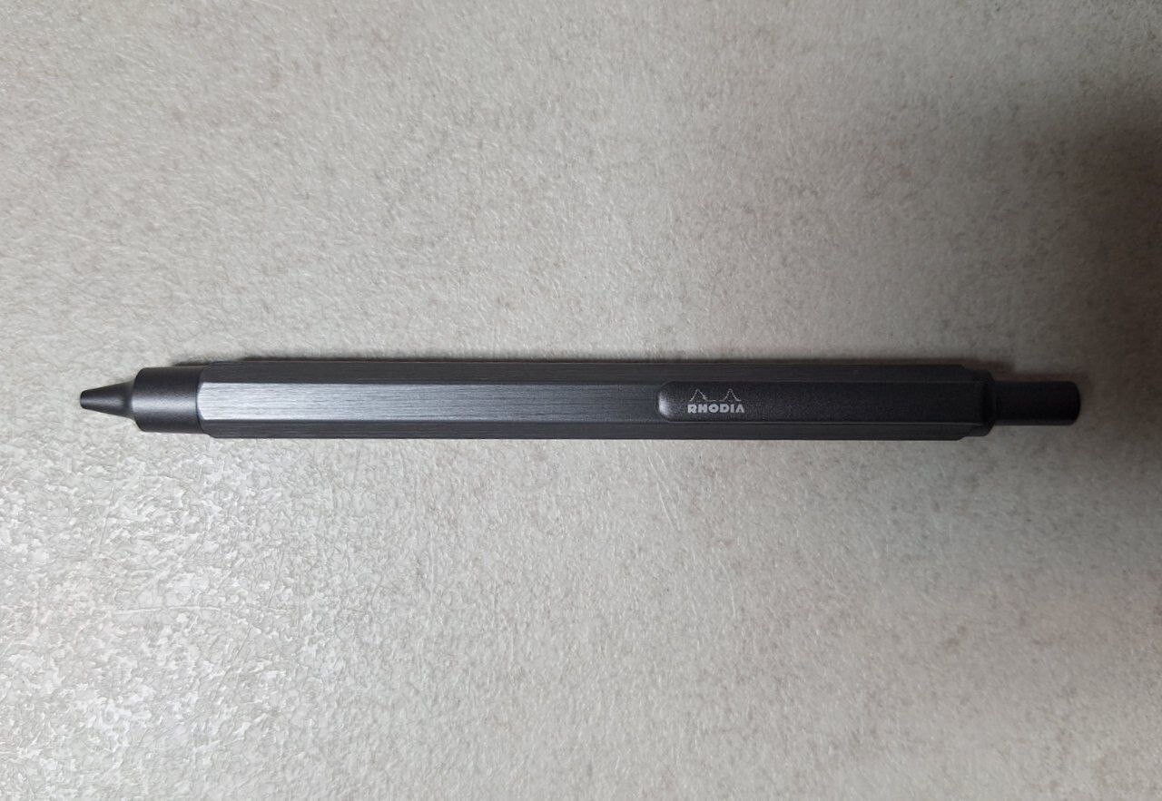 RHODIA Script Mechanical Pencil 0.5mm Silver hexagonal aluminum body Rodia shaft