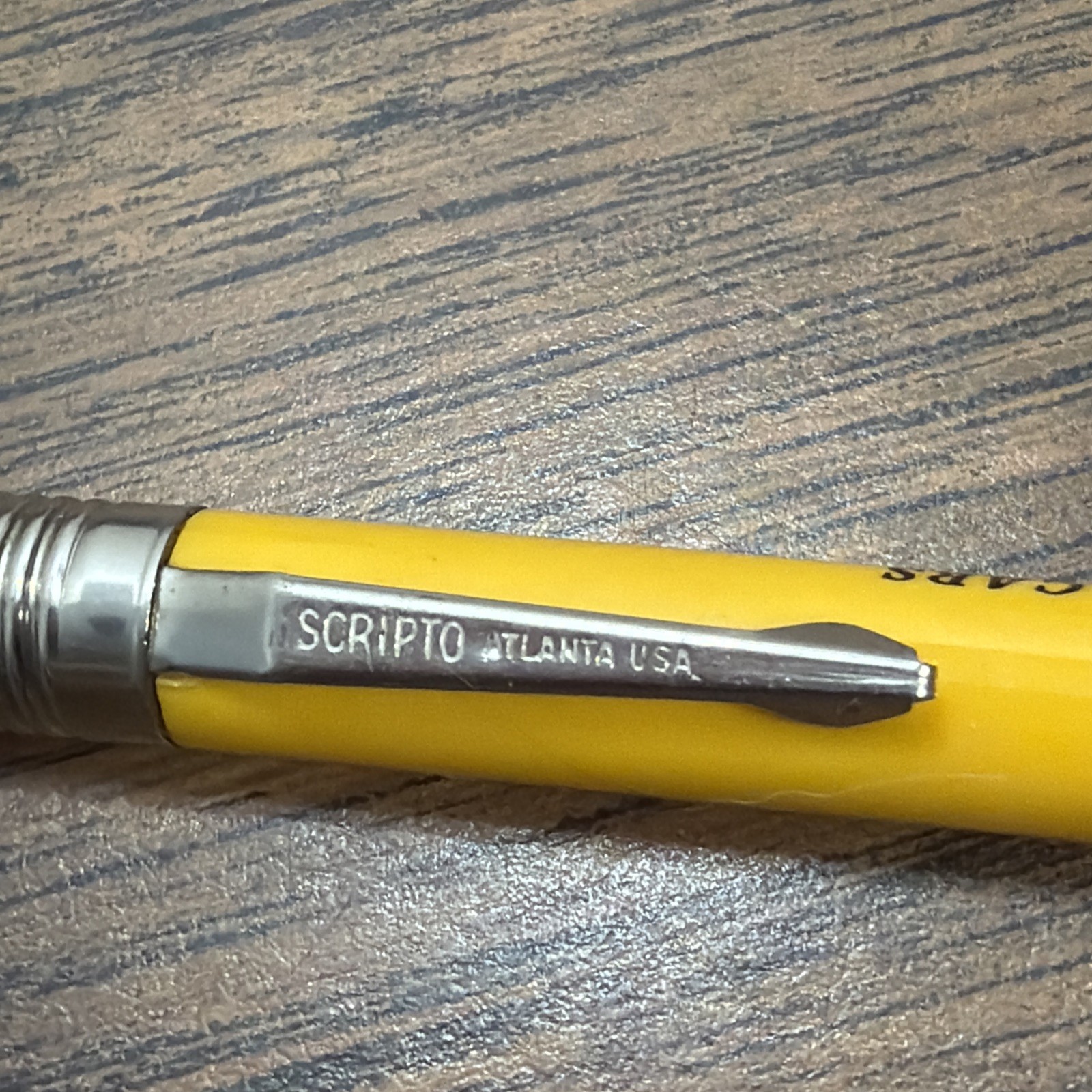 Vintage Scripto USA Mechanical Pencil Thick Leads Railway Cars 50 Church St NY