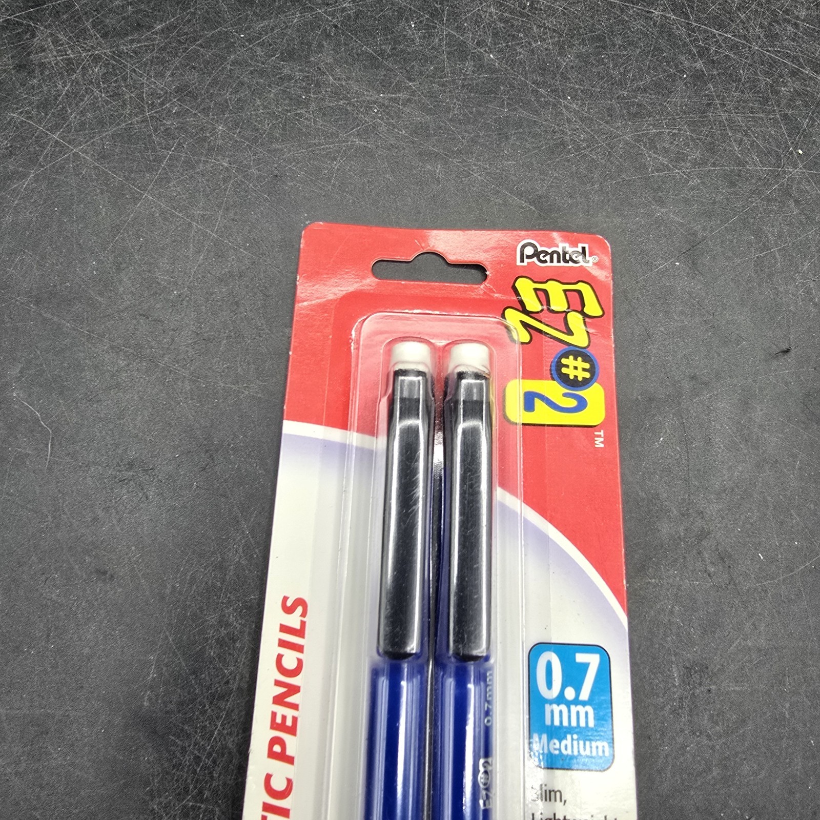 Pentel EZ #2 0.7mm Medium Automatic Pencil 2 Pack Blue