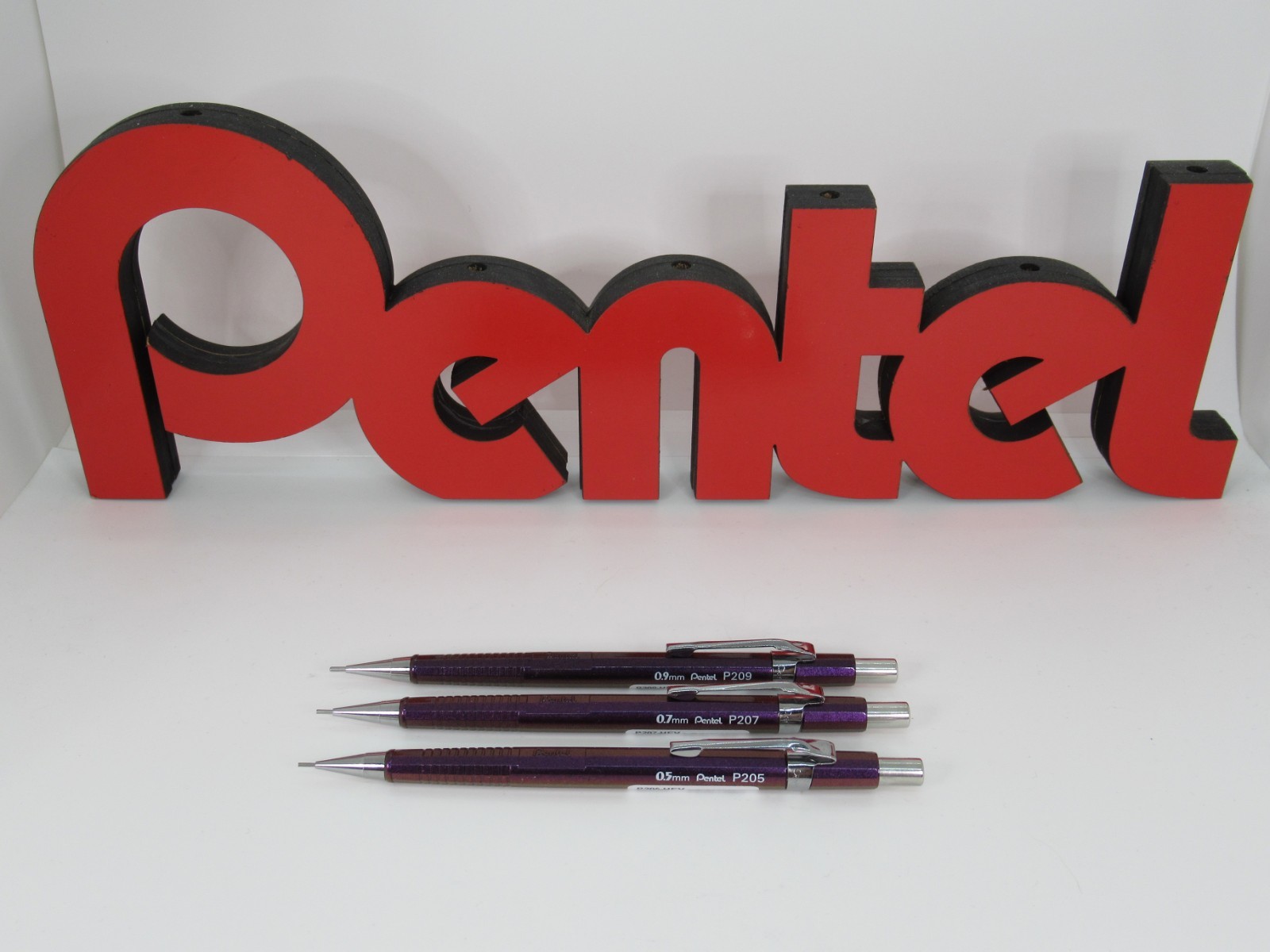Pentel P200 Collection Hybrid – Purple-Brown, Set of 3 (Brazil)