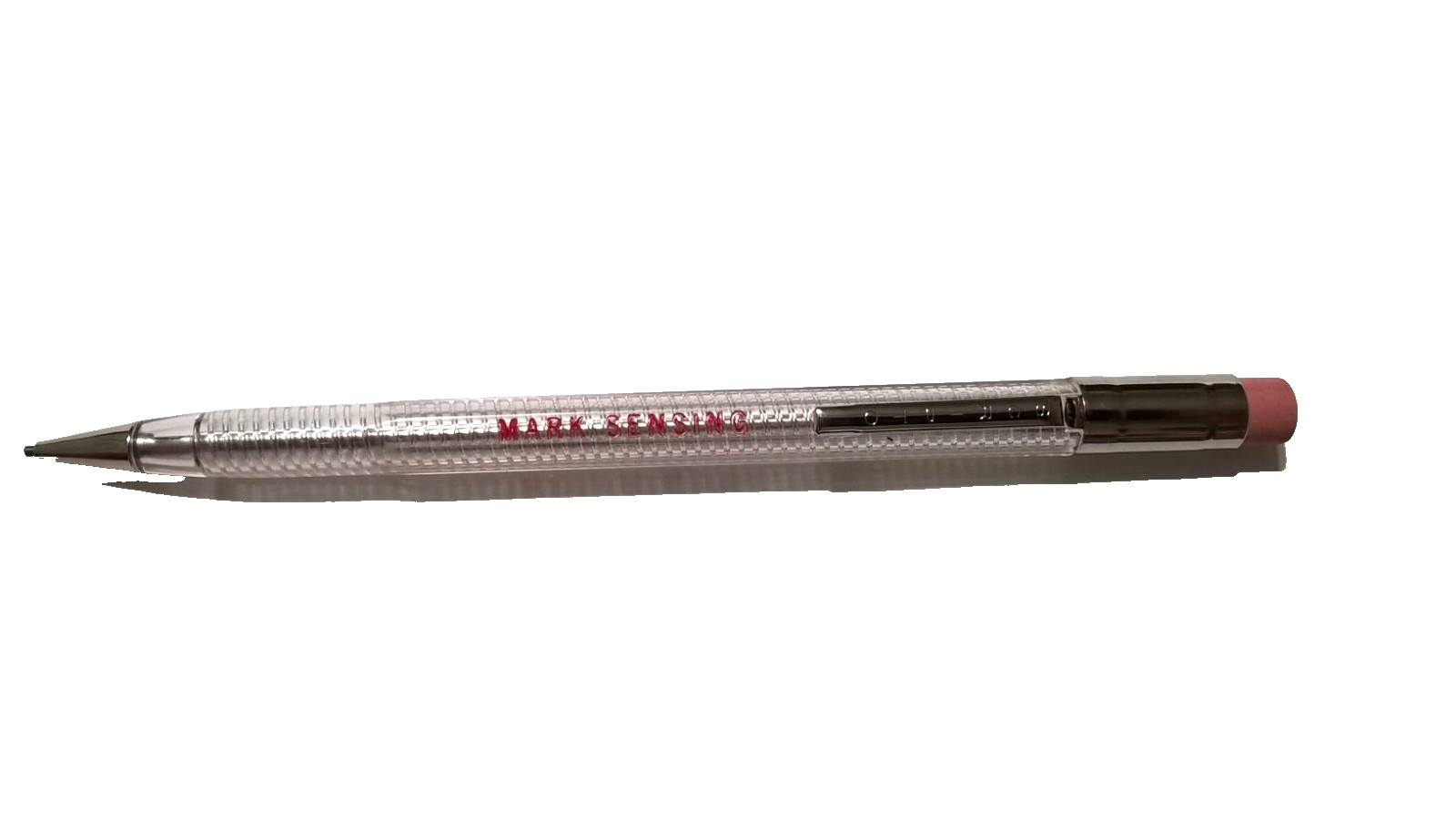 Vintage Scripto *Mark Sensing Pencil- Clear Crystal #K780E-RARE *RED SIGNATURE!