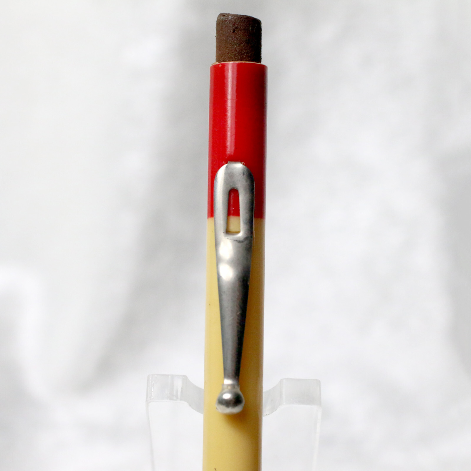 VTG 1930’s Red & White GRAMMAR’S DAIRY Salinas Kans Lipic L-66 Mechanical Pencil
