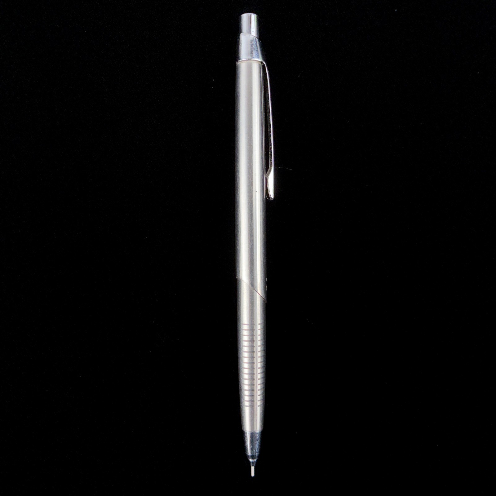 Vintage Pilot Young Gentleman Double Knock Silver 0.5mm Mechanical Pencil Japan