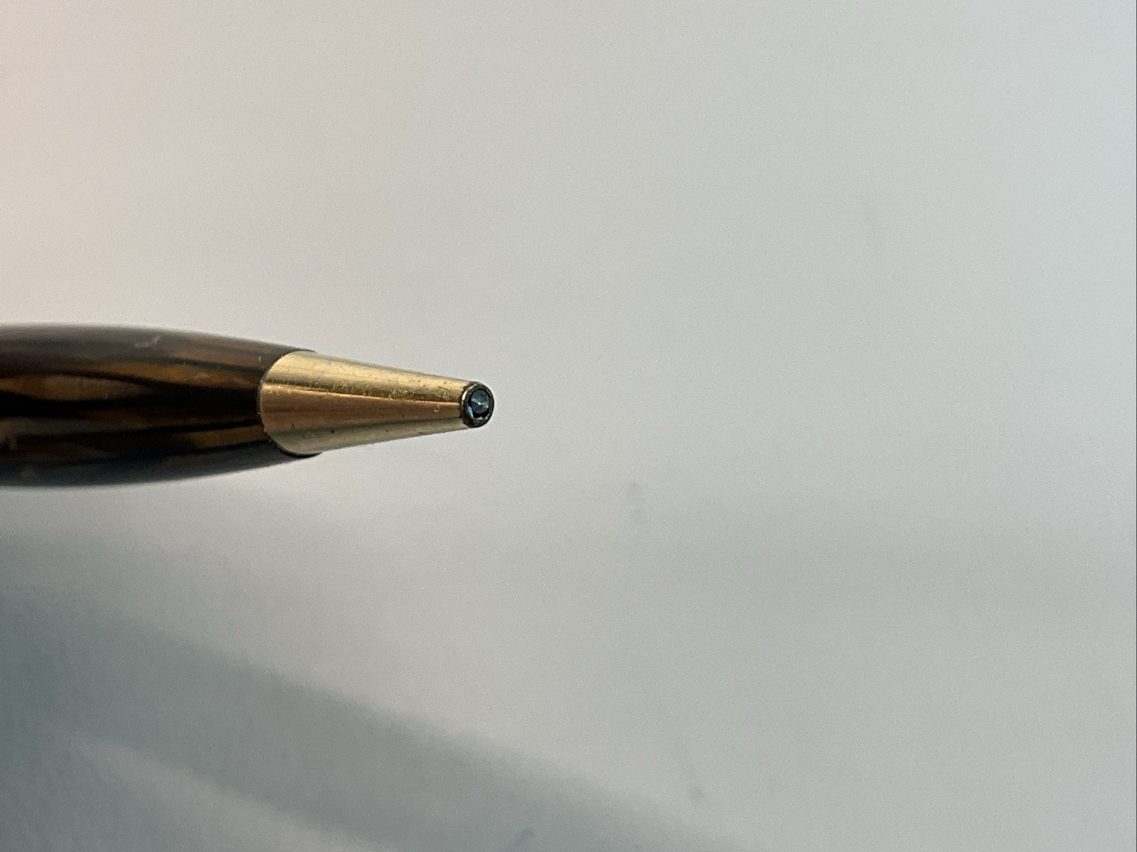 VINTAGE 1930’S SHEAFFER BALANCE MECHANICAL PENCIL GOLDEN BROWN CELLULOID (S1198)