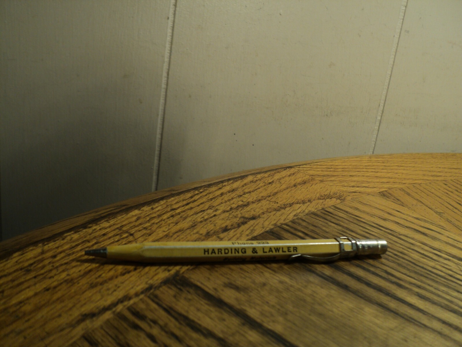 Vintage ADGIF Mechanical Pencil No. 4-47 Harding & Lawler Orange Texas